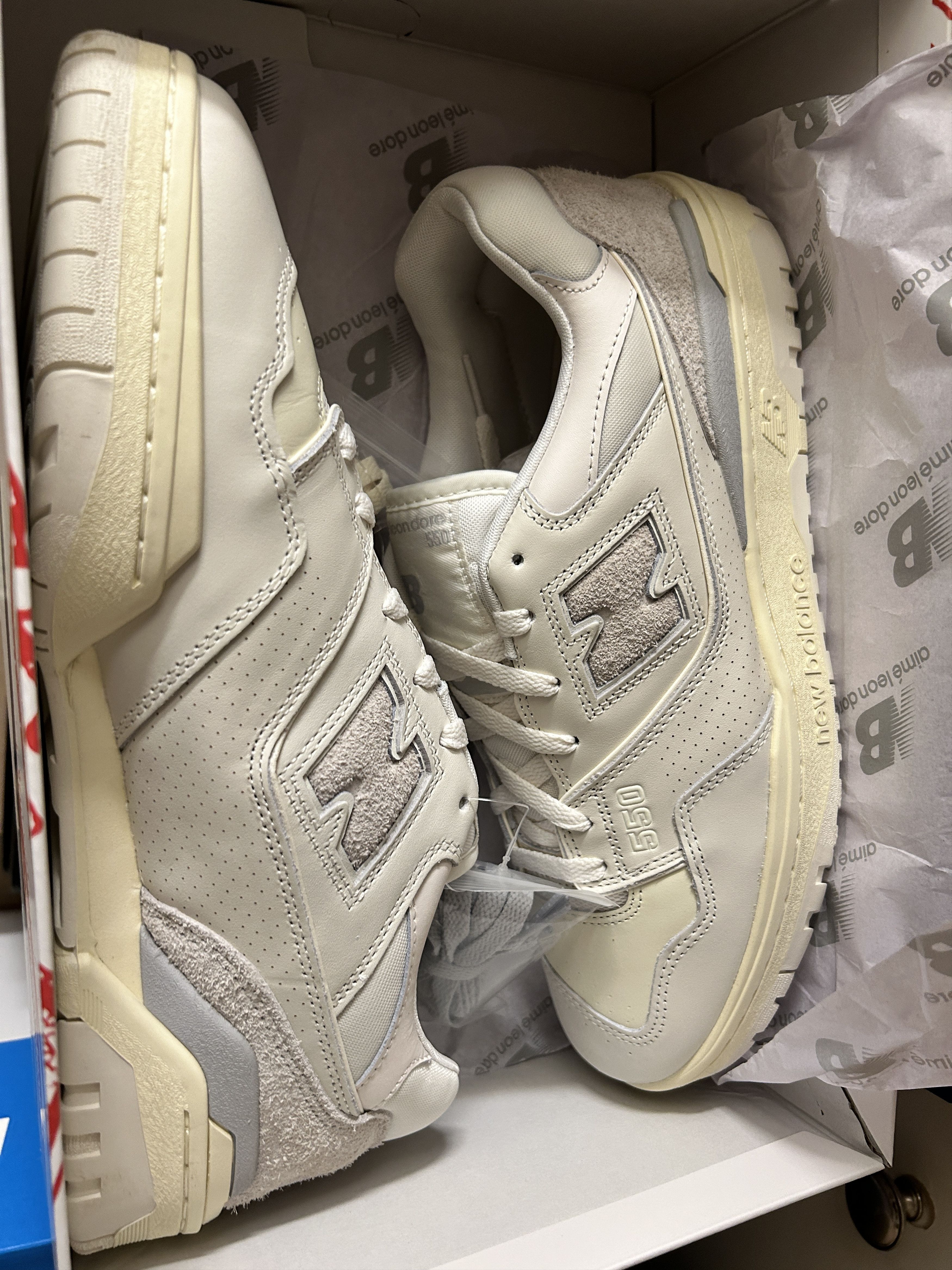 Aime Leon Dore × New Balance New balance x Aime Leon Dore 550 Grey Suede Leather 2022 Size US 13 / EU 46 - 3 Thumbnail