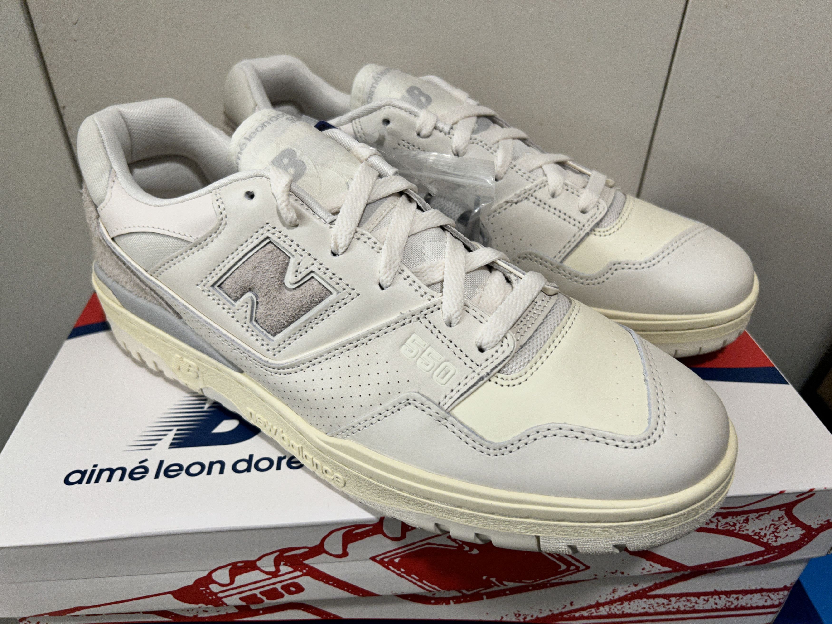 Aime Leon Dore × New Balance New balance x Aime Leon Dore 550 Grey Suede Leather 2022 Size US 13 / EU 46 - 4 Thumbnail
