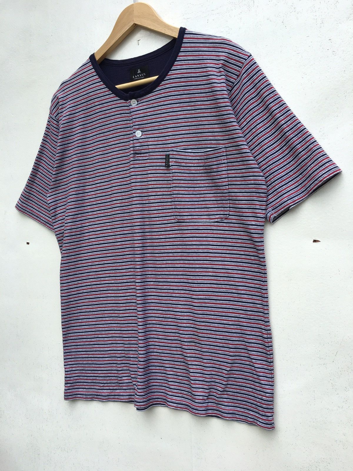 Lanvin Vintage Lanvin Stripes Buttons Up Shirt Size US M / EU 48-50 / 2 - 3 Thumbnail