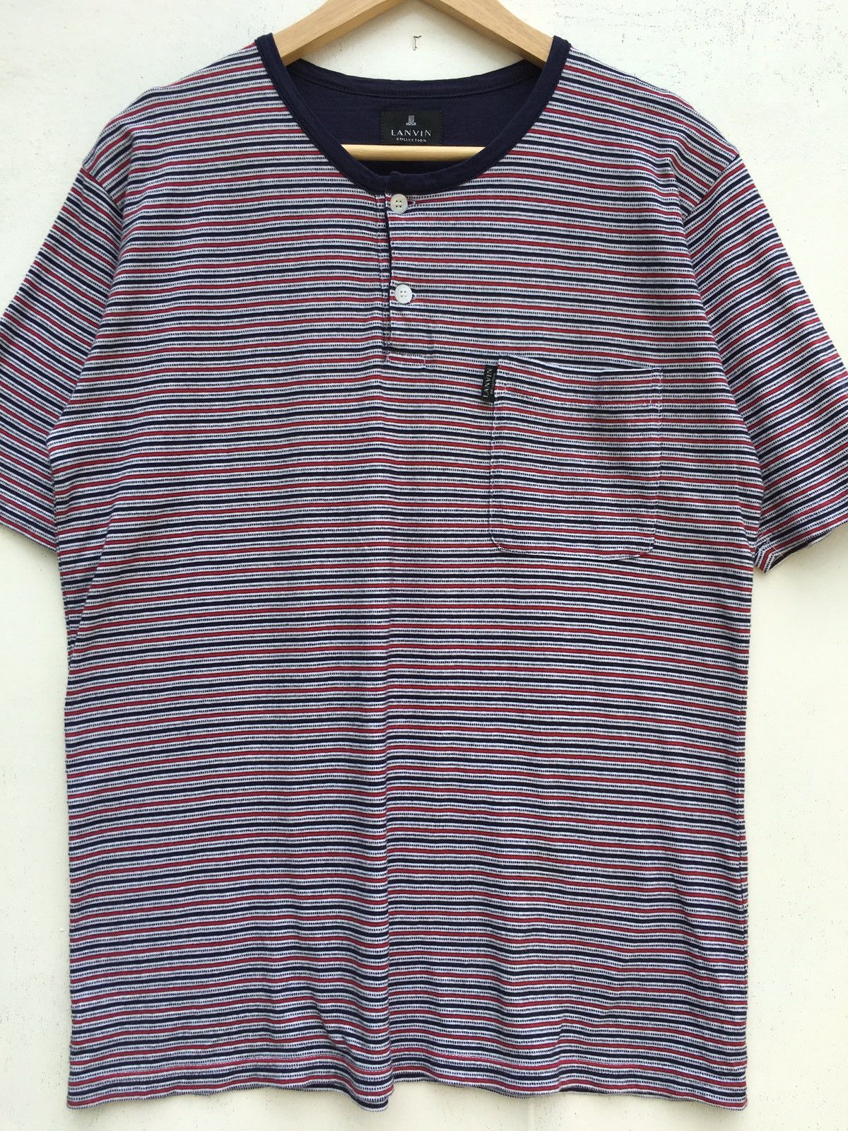Lanvin Vintage Lanvin Stripes Buttons Up Shirt Size US M / EU 48-50 / 2 - 8 Thumbnail