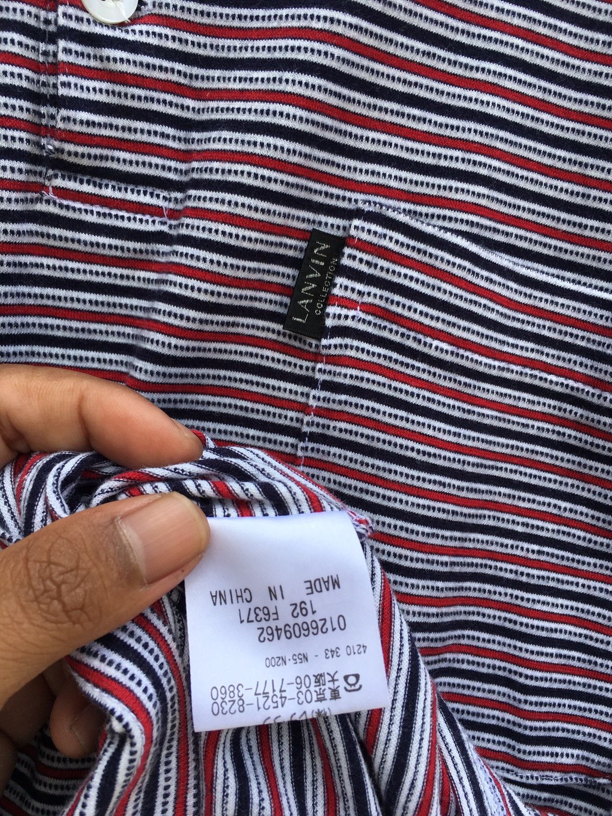 Lanvin Vintage Lanvin Stripes Buttons Up Shirt Size US M / EU 48-50 / 2 - 11 Thumbnail