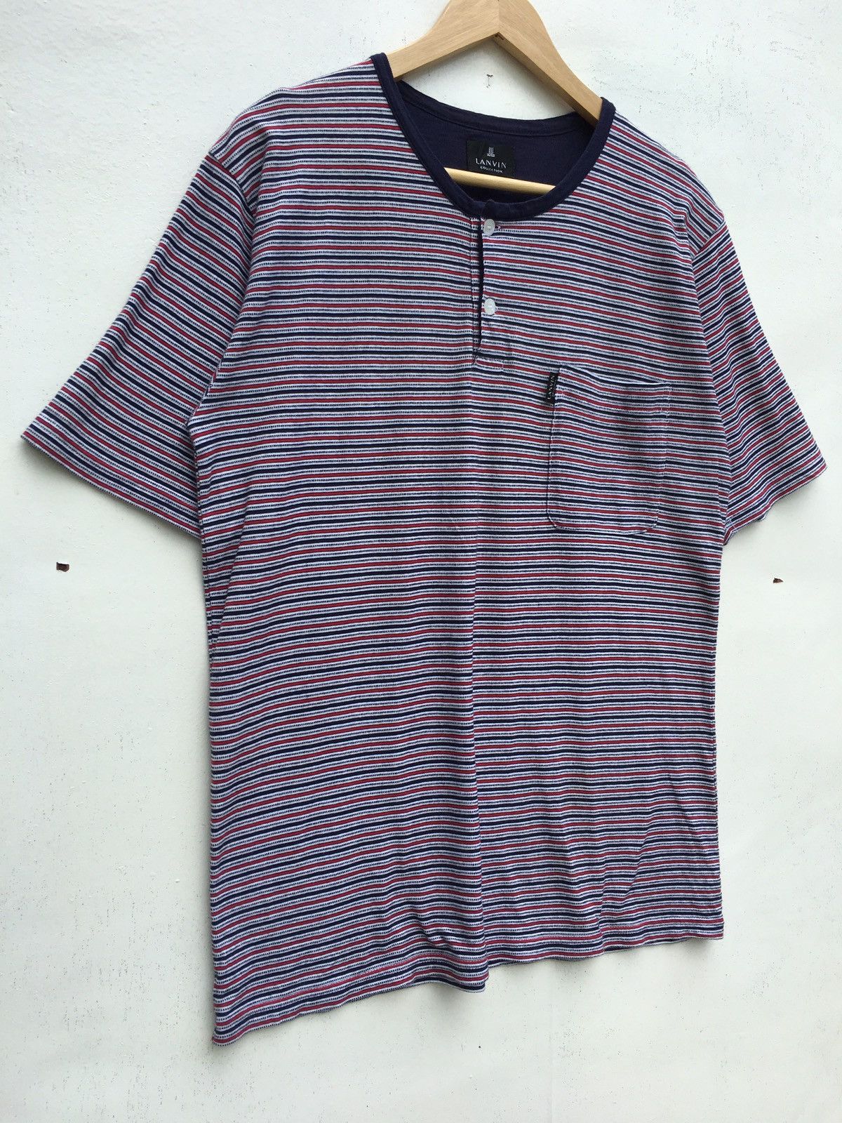 Lanvin Vintage Lanvin Stripes Buttons Up Shirt Size US M / EU 48-50 / 2 - 2 Thumbnail