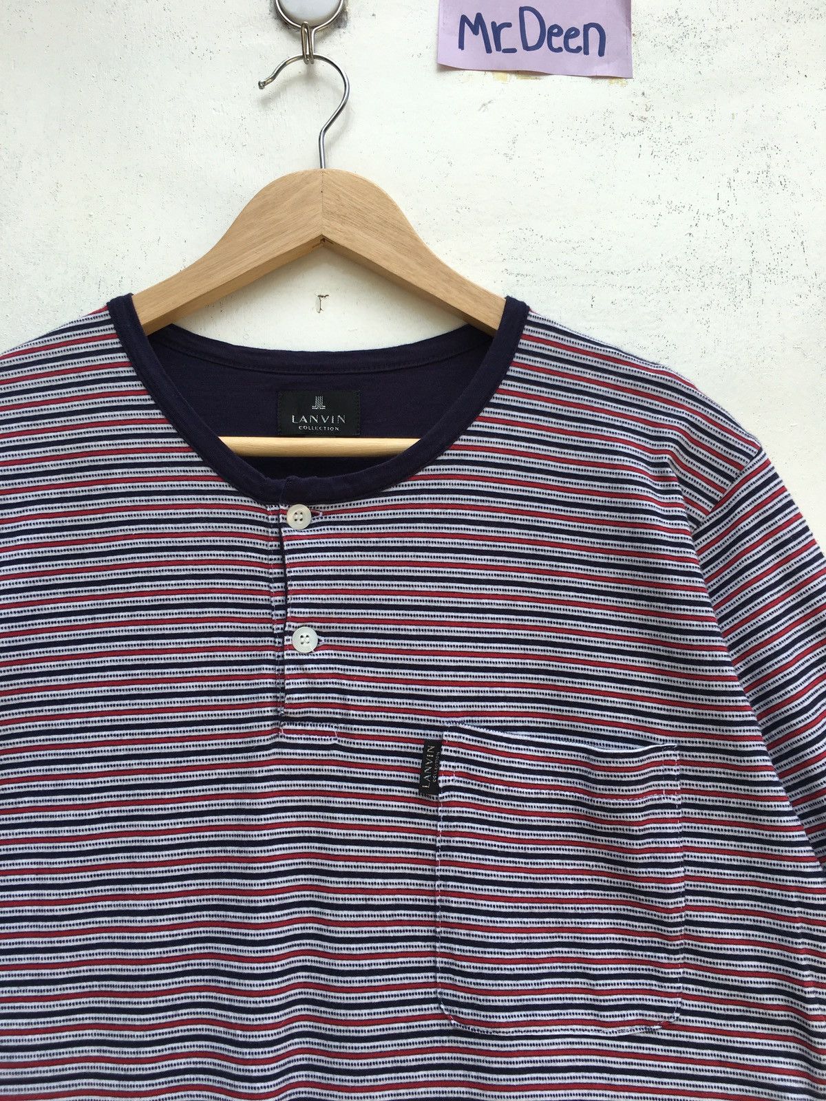 Lanvin Vintage Lanvin Stripes Buttons Up Shirt Size US M / EU 48-50 / 2 - 4 Thumbnail