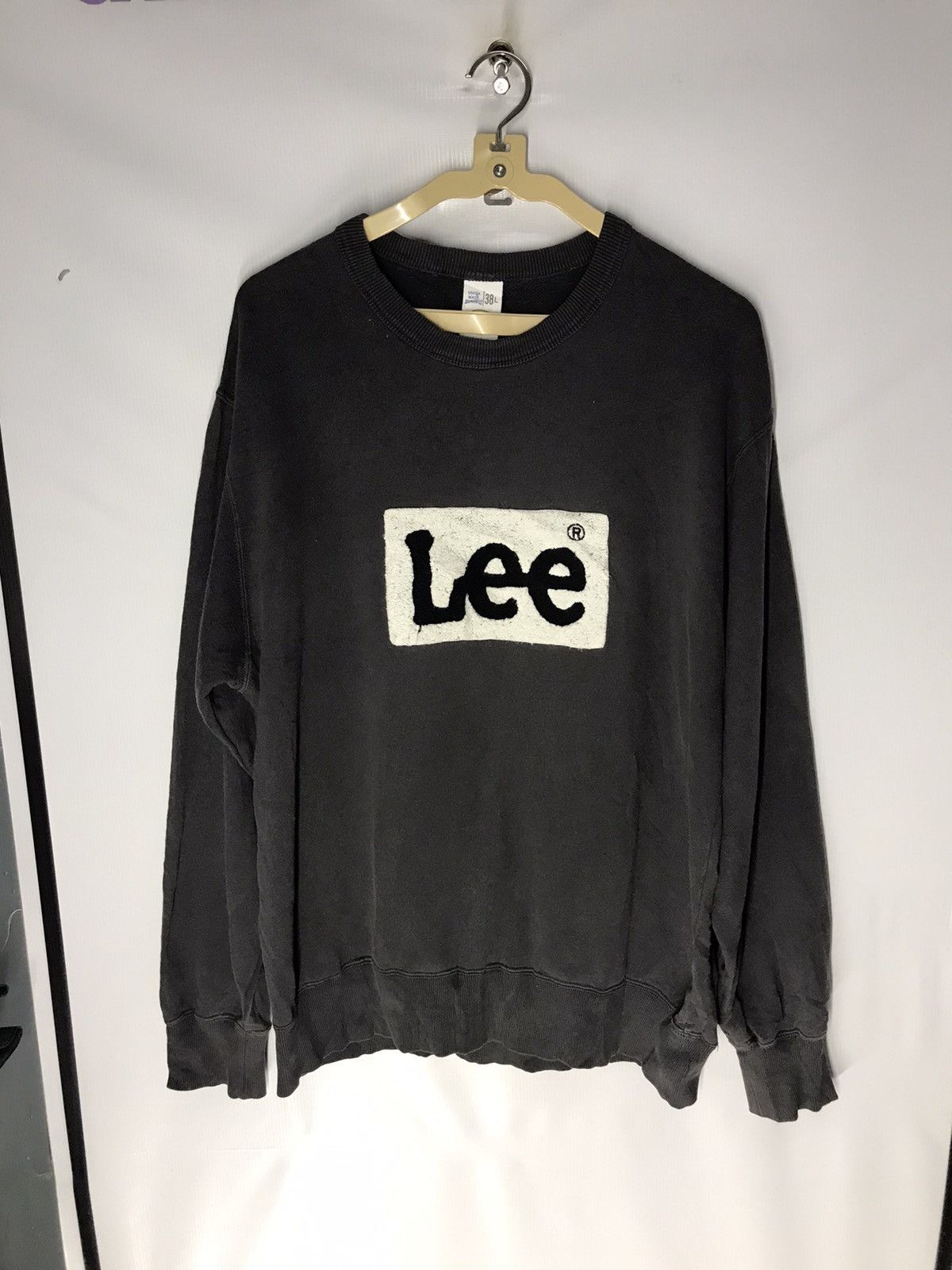Lee × Vintage Vintage lee spellout crewneck sweatshirt sun faded Size US L / EU 52-54 / 3 - 7 Thumbnail