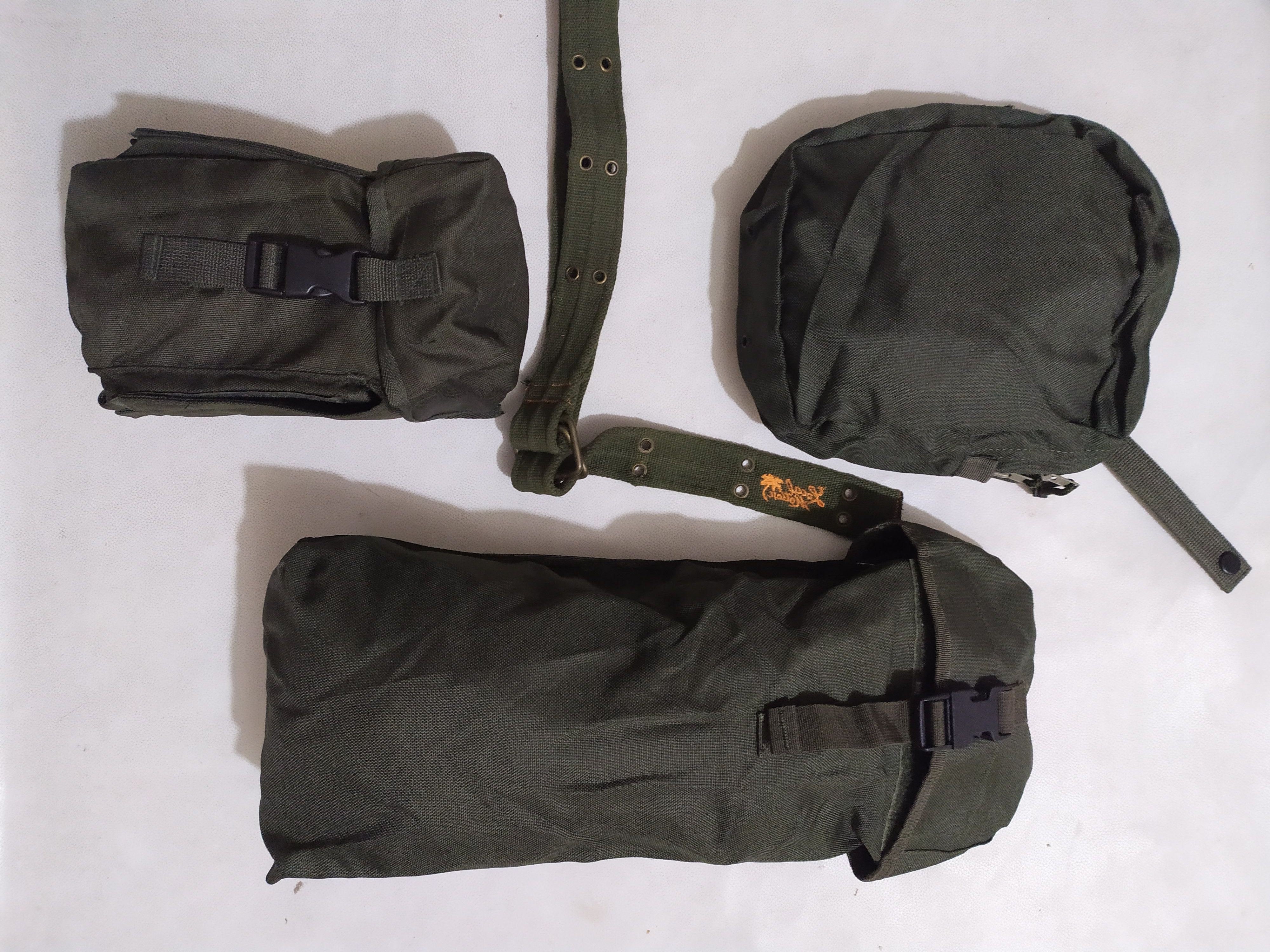image of Military Gas Mask Multipocket Tactical Bag And Belt in Olive, Men's