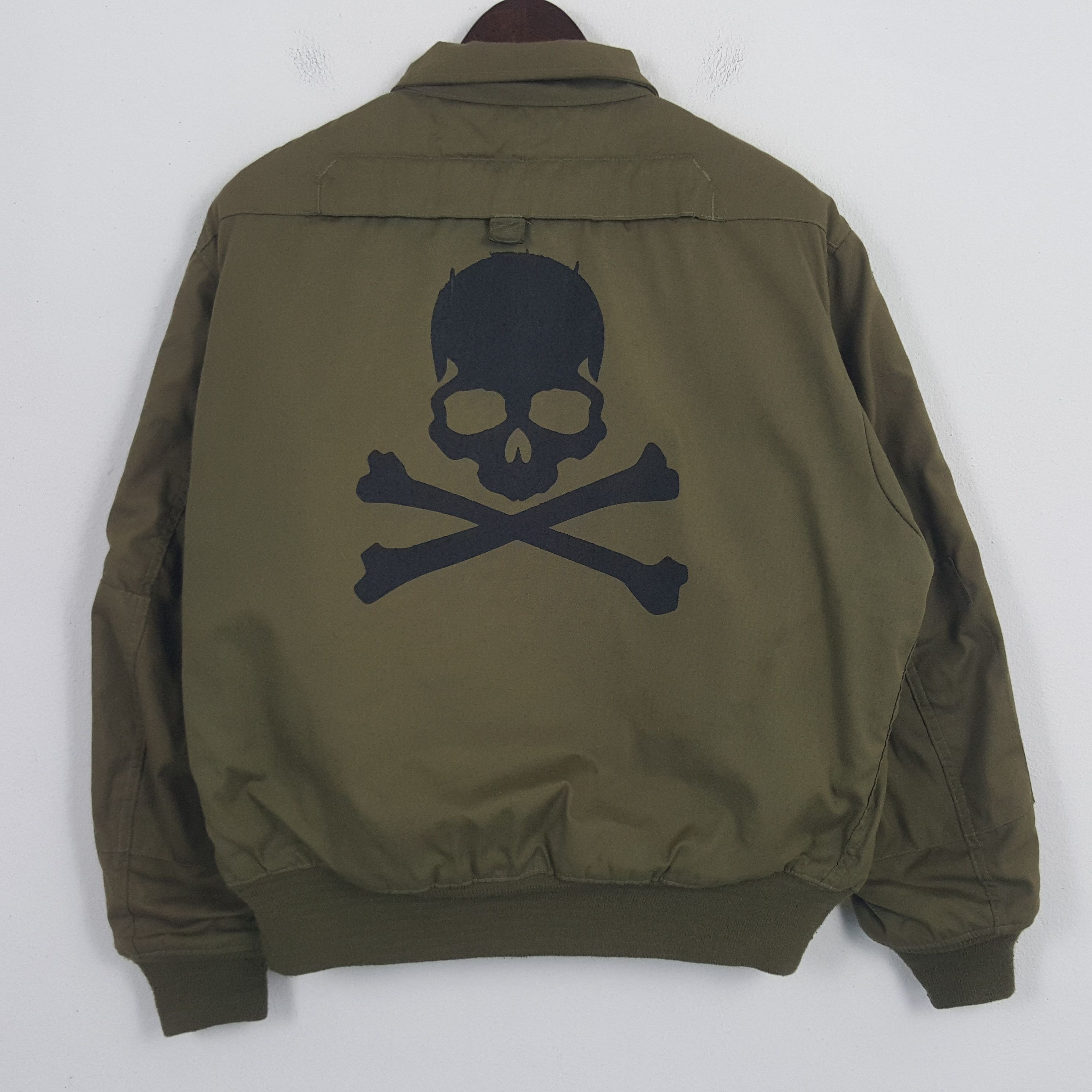 Japanese Brand × Vintage Vintage Military Style Custom Black Skull Jacket Size US L / EU 52-54 / 3 - 1 Thumbnail