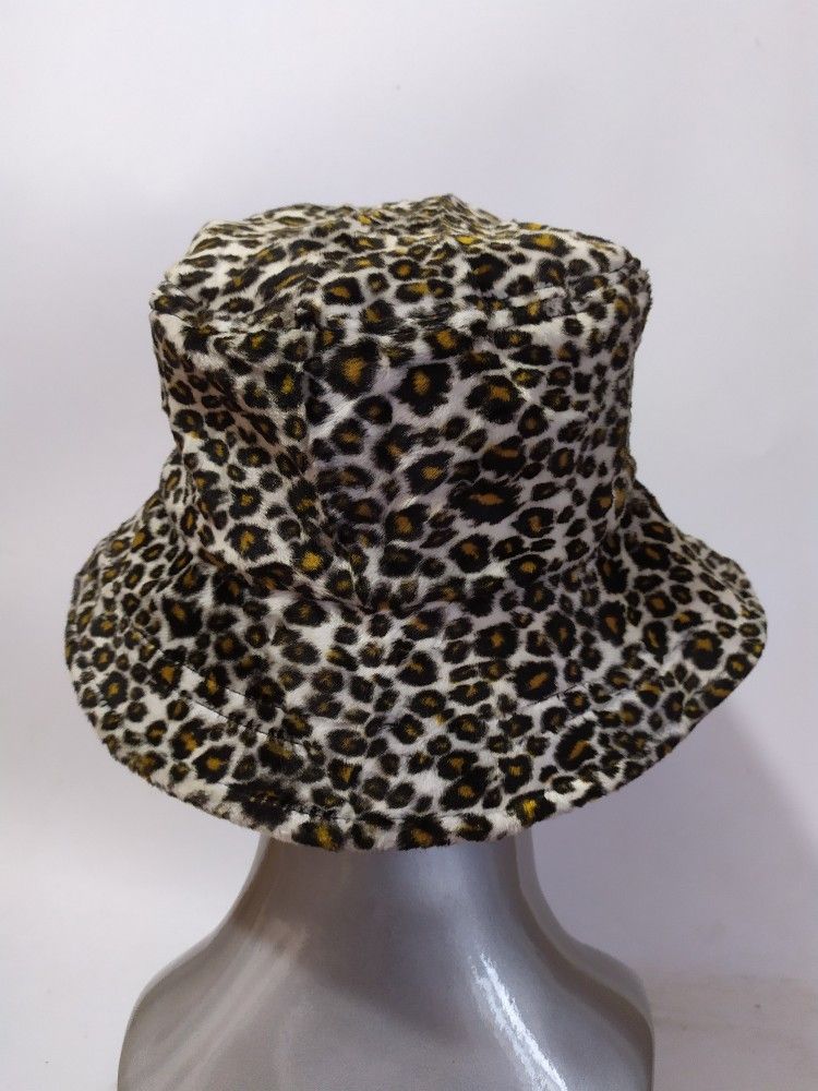 Japanese Brand 🔥Cap Korea Leopard Bucket Hats Casual Size ONE SIZE - 5 Thumbnail