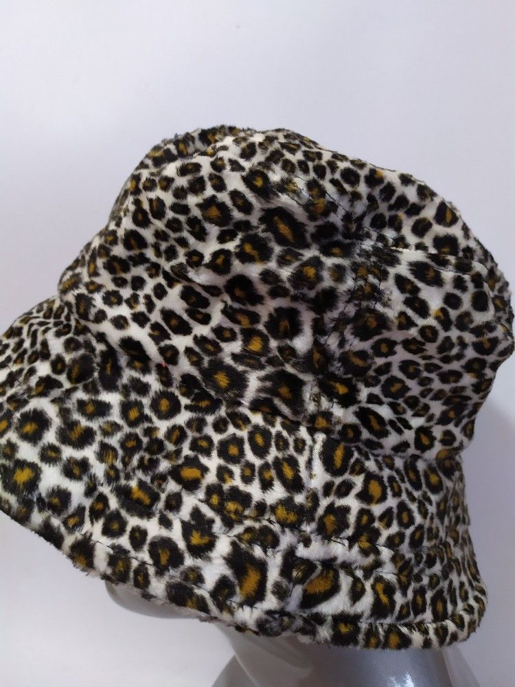 Japanese Brand 🔥Cap Korea Leopard Bucket Hats Casual Size ONE SIZE - 2 Thumbnail