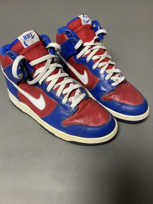 Nike Dunk High Sport Royal | White-Varsity Red LA Clippers | Grailed