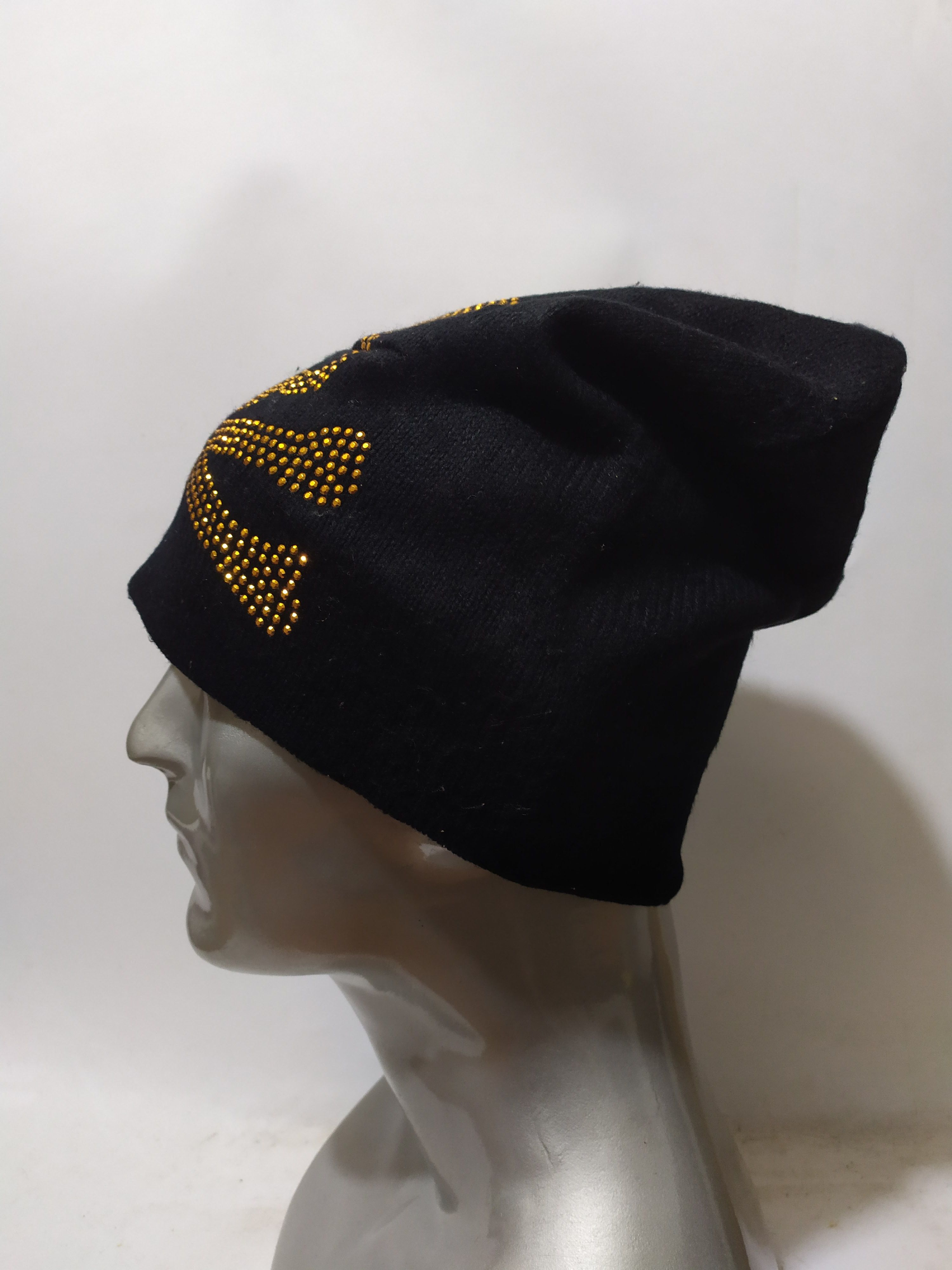 Japanese Brand 🔥Chrome Body Skull Skeleton Sparkling Punk Bondage Beanie Size ONE SIZE - 5 Thumbnail