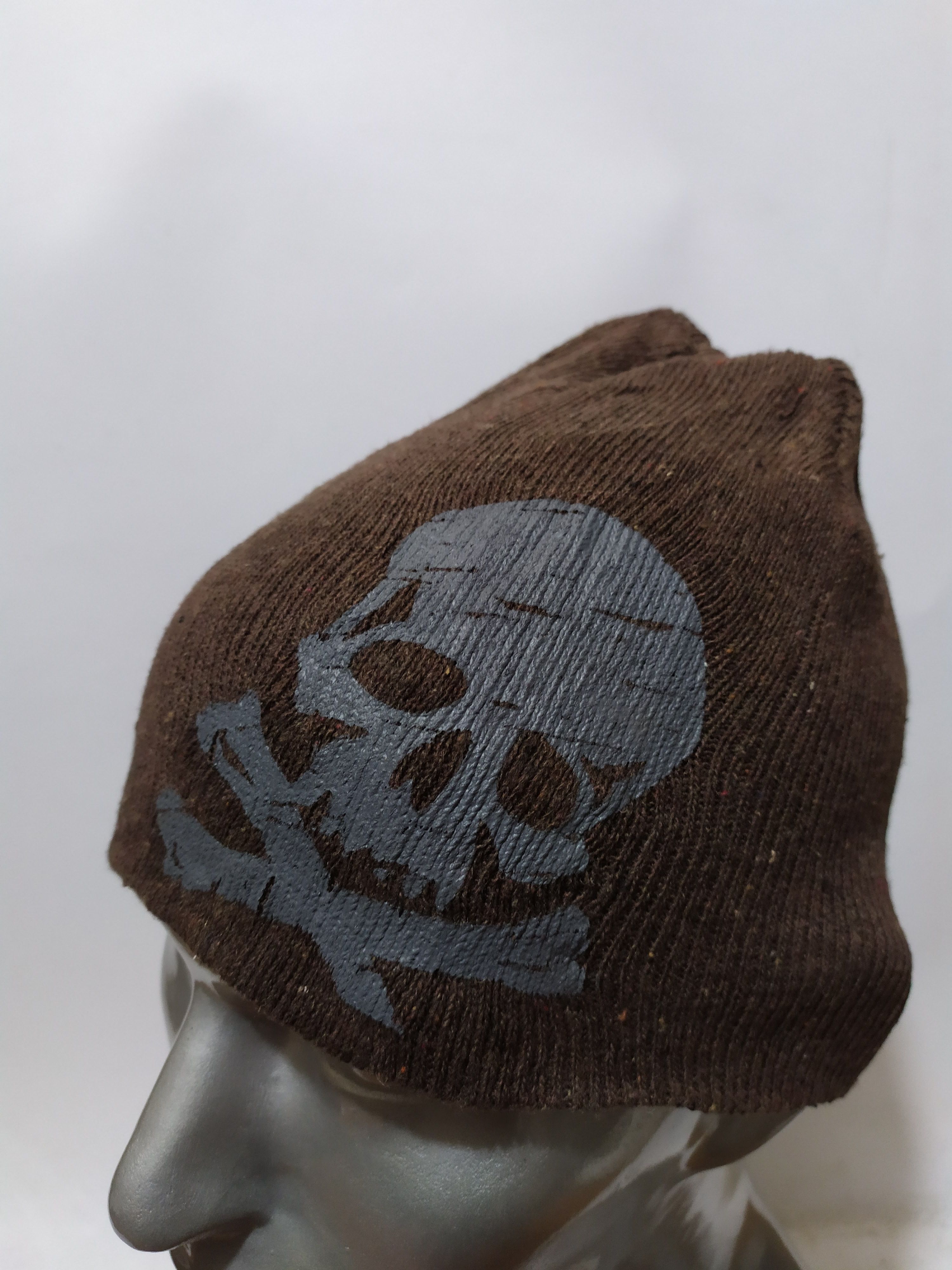 Japanese Brand 🔥Unknown Japanese Skull Skeleton Punk Bondage Beanie Size ONE SIZE - 2 Thumbnail