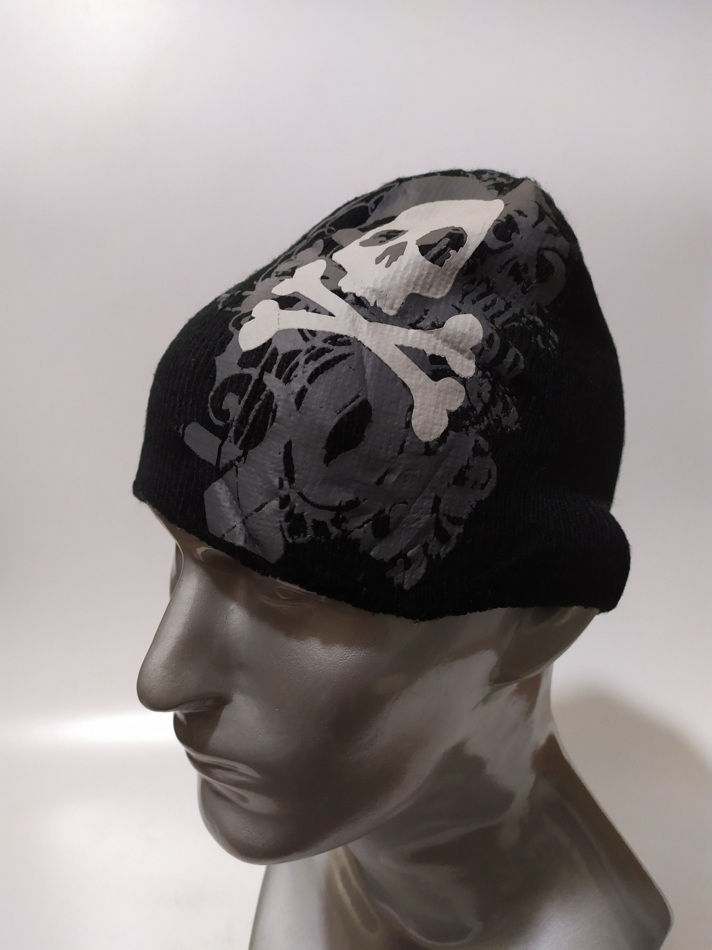Japanese Brand 🔥Daiso Japan Skull Skeleton Punk Beanie Hats Size ONE SIZE - 3 Thumbnail