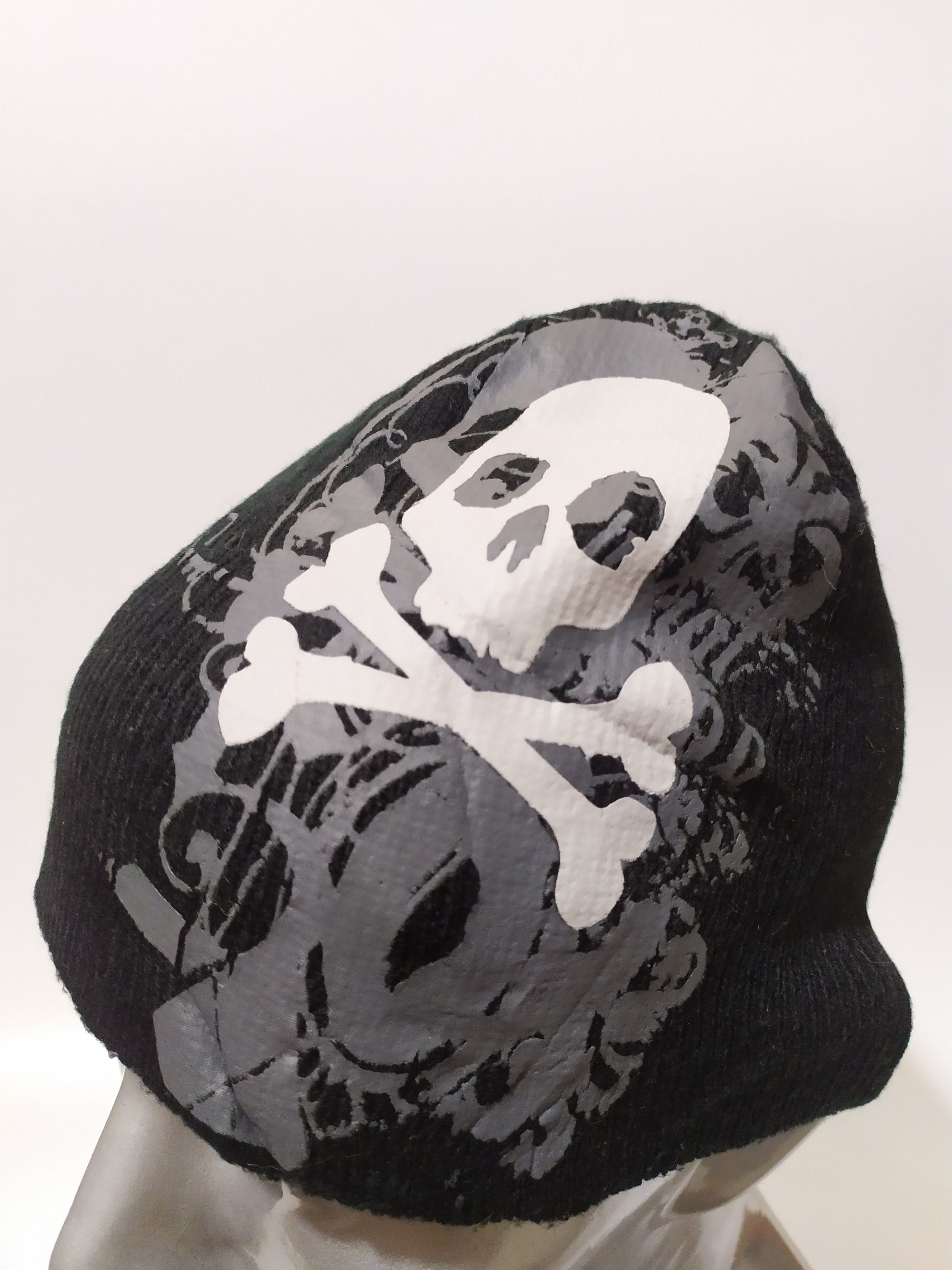 Japanese Brand 🔥Daiso Japan Skull Skeleton Punk Beanie Hats Size ONE SIZE - 4 Thumbnail