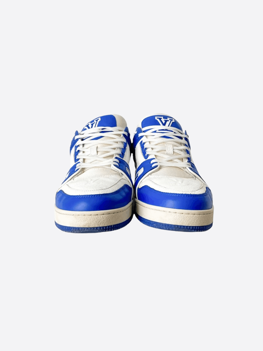 Louis Vuitton Louis Vuitton Blue Monogram Trainers Size US 10 / EU 43 - 5 Thumbnail