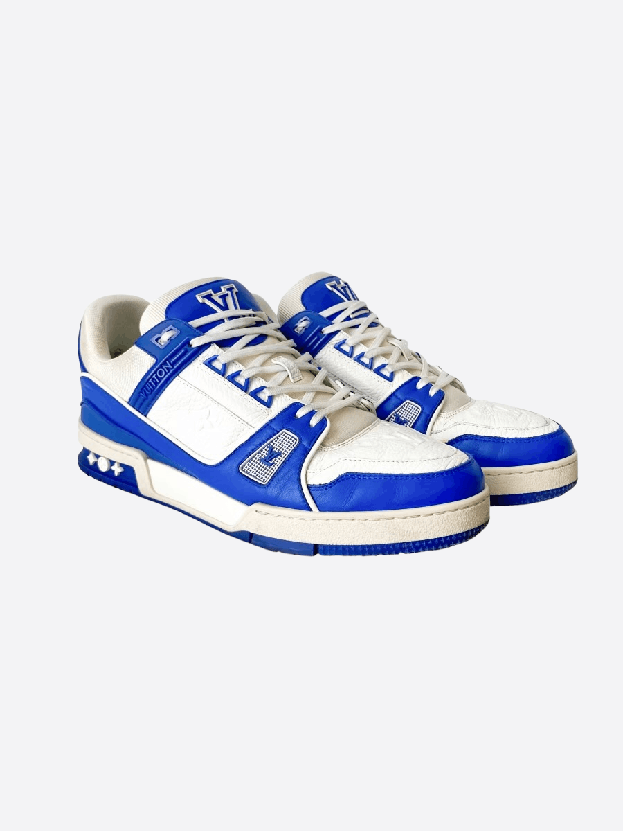 Louis Vuitton Louis Vuitton Blue Monogram Trainers Size US 10 / EU 43 - 1 Thumbnail