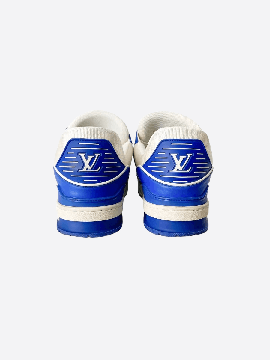 Louis Vuitton Louis Vuitton Blue Monogram Trainers Size US 10 / EU 43 - 3 Thumbnail