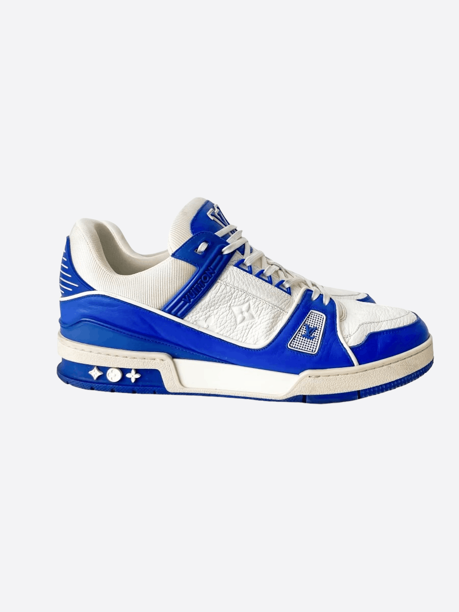 Louis Vuitton Louis Vuitton Blue Monogram Trainers Size US 10 / EU 43 - 2 Thumbnail