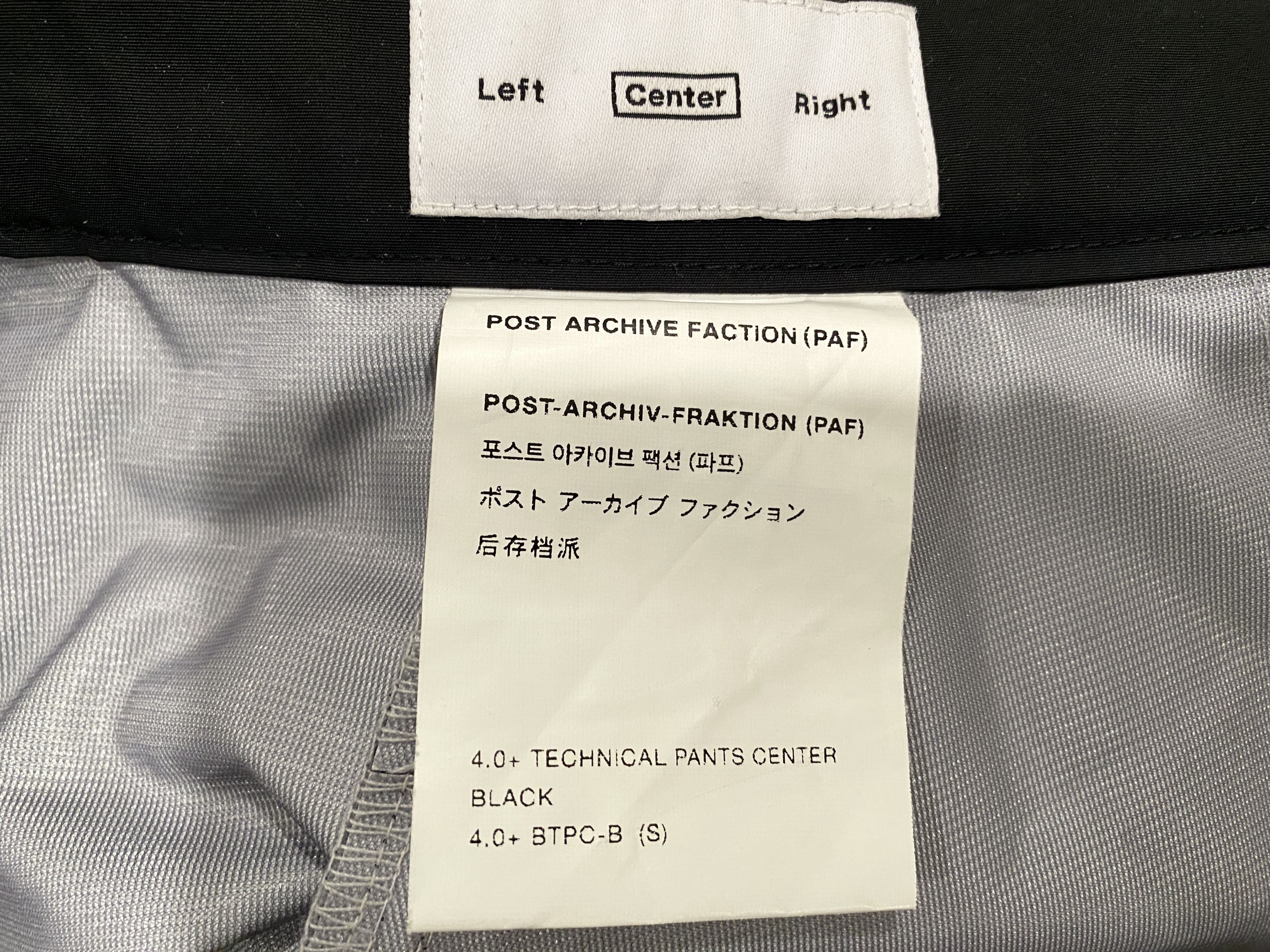 POST ARCHIVE FACTION (PAF) Technical Spiral Zip Pants Size US 30 / EU 46 - 9 Thumbnail