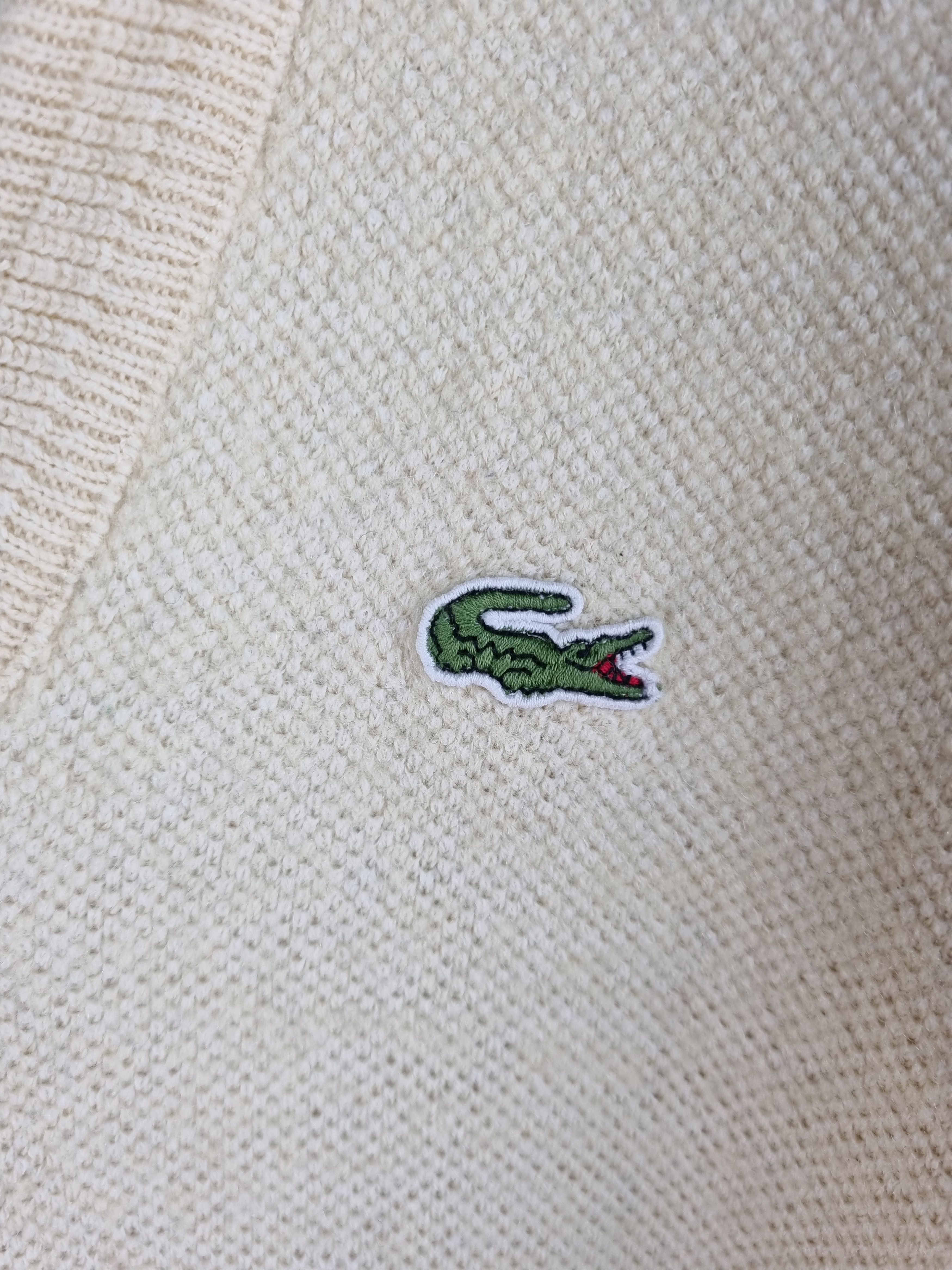 Lacoste × Vintage Rare LACOSTE Wool Knitted Soft Sweater Size US M / EU 48-50 / 2 - 7 Thumbnail