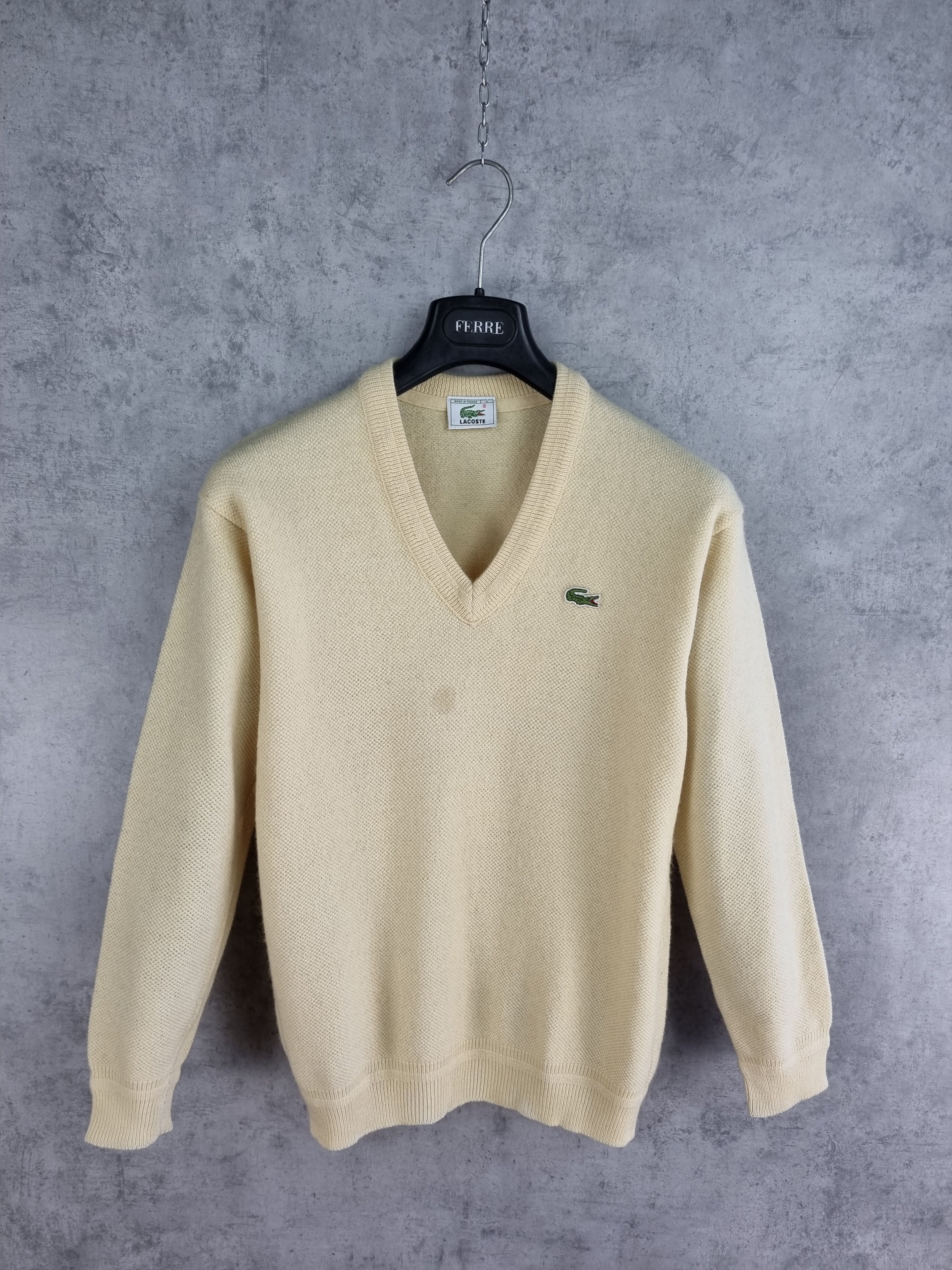 Lacoste × Vintage Rare LACOSTE Wool Knitted Soft Sweater Size US M / EU 48-50 / 2 - 3 Thumbnail