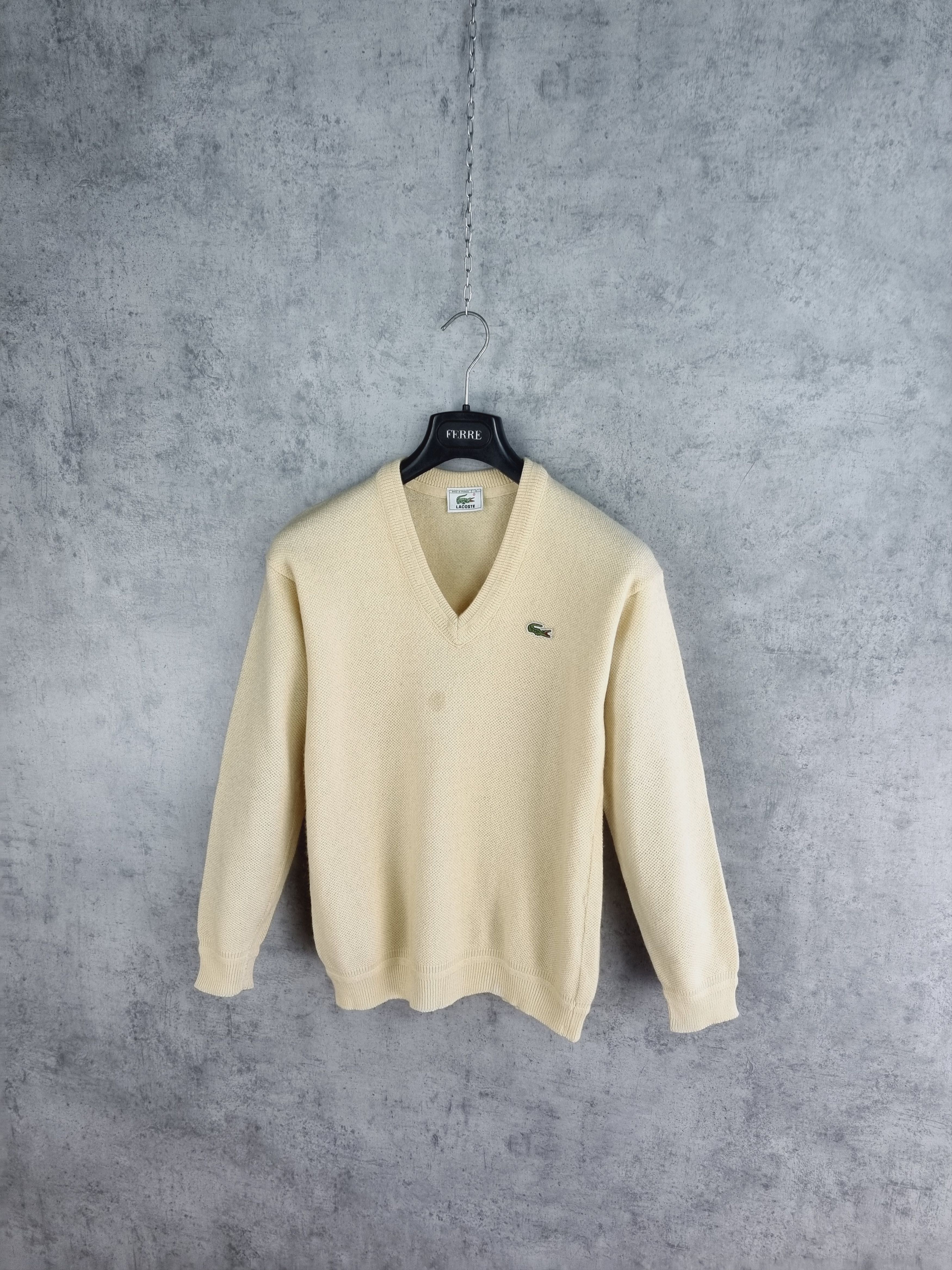 Lacoste × Vintage Rare LACOSTE Wool Knitted Soft Sweater Size US M / EU 48-50 / 2 - 14 Thumbnail