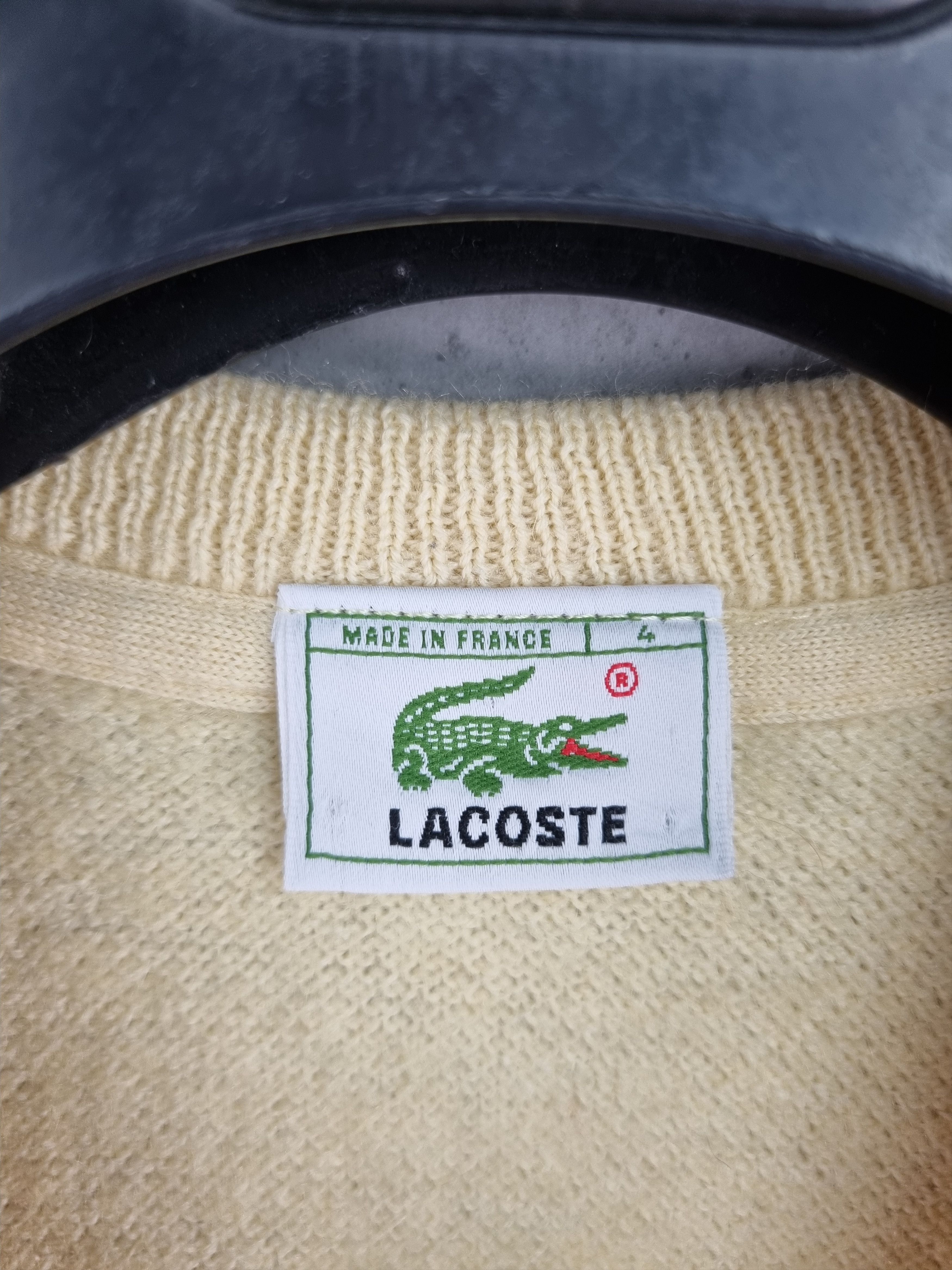 Lacoste × Vintage Rare LACOSTE Wool Knitted Soft Sweater Size US M / EU 48-50 / 2 - 6 Thumbnail