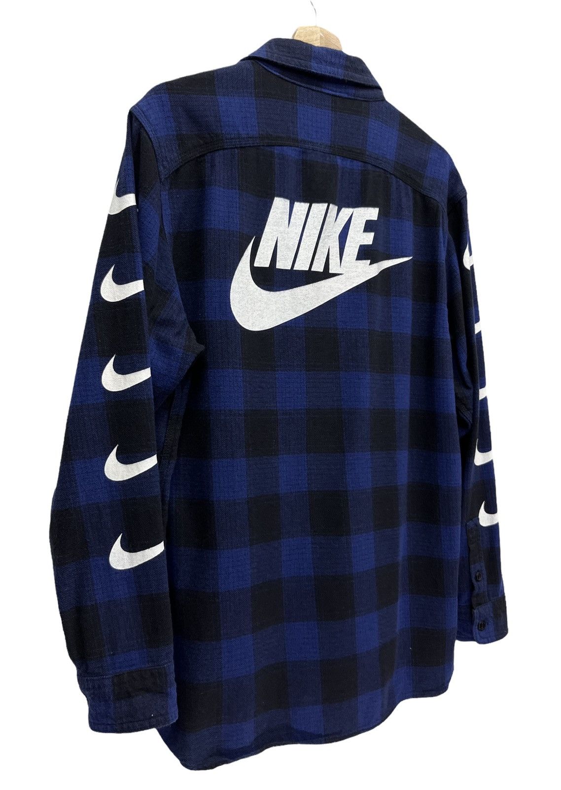 Edition Japan 🔥VERY RARE🔥NIKE JAPAN Tartan Plaid Multi Swoosh Flannel Size US M / EU 48-50 / 2 - 3 Thumbnail