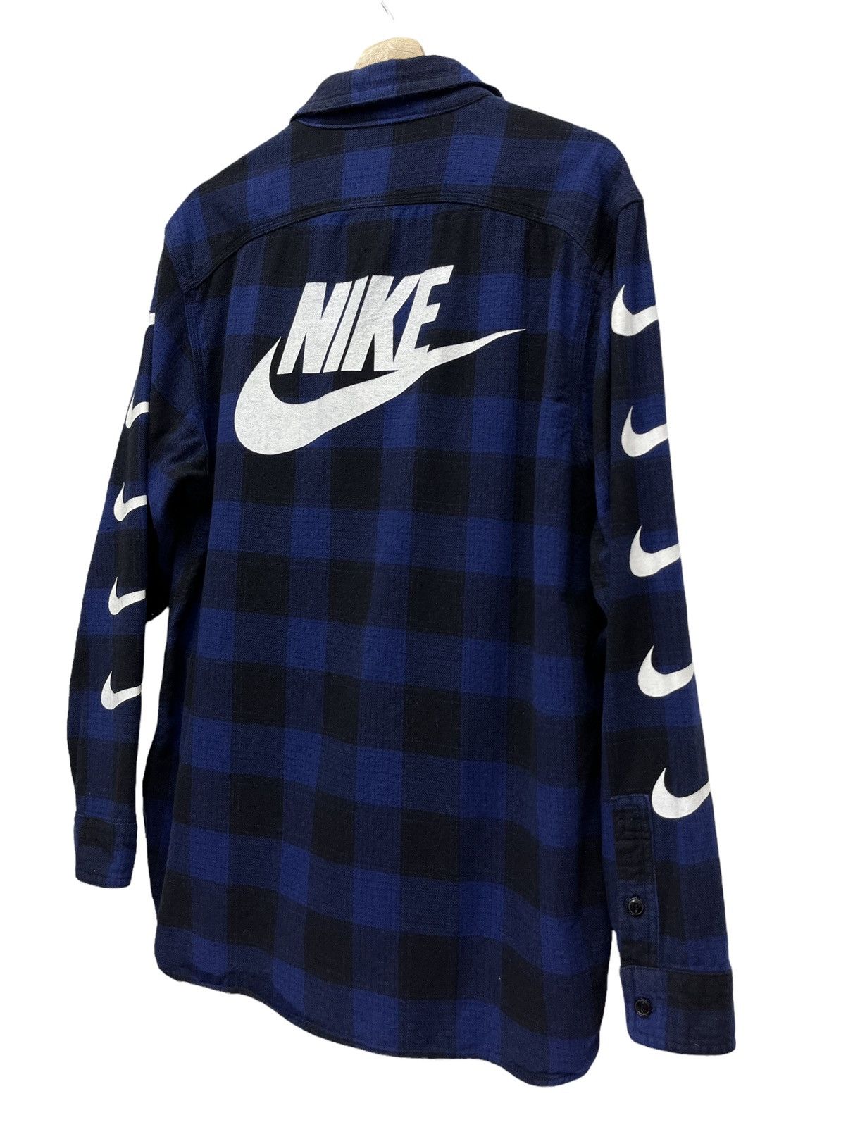 Edition Japan 🔥VERY RARE🔥NIKE JAPAN Tartan Plaid Multi Swoosh Flannel Size US M / EU 48-50 / 2 - 2 Thumbnail