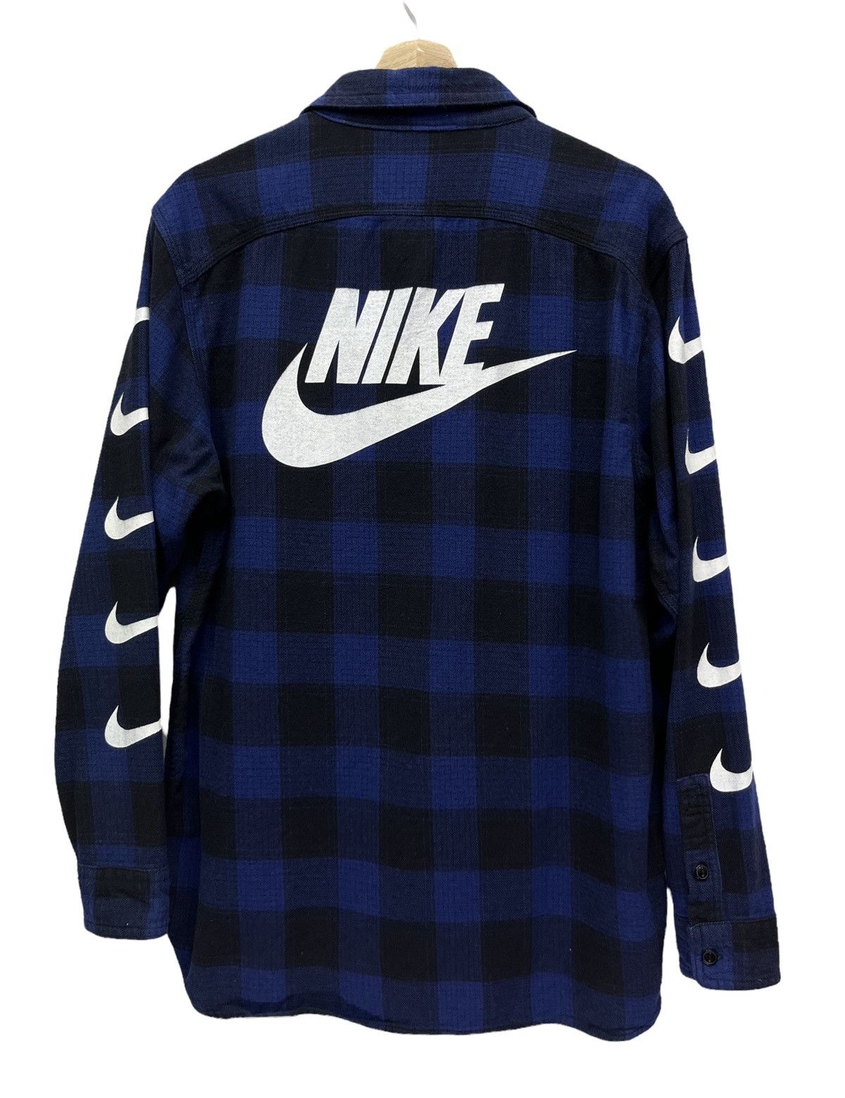 Edition Japan 🔥VERY RARE🔥NIKE JAPAN Tartan Plaid Multi Swoosh Flannel Size US M / EU 48-50 / 2 - 1 Thumbnail