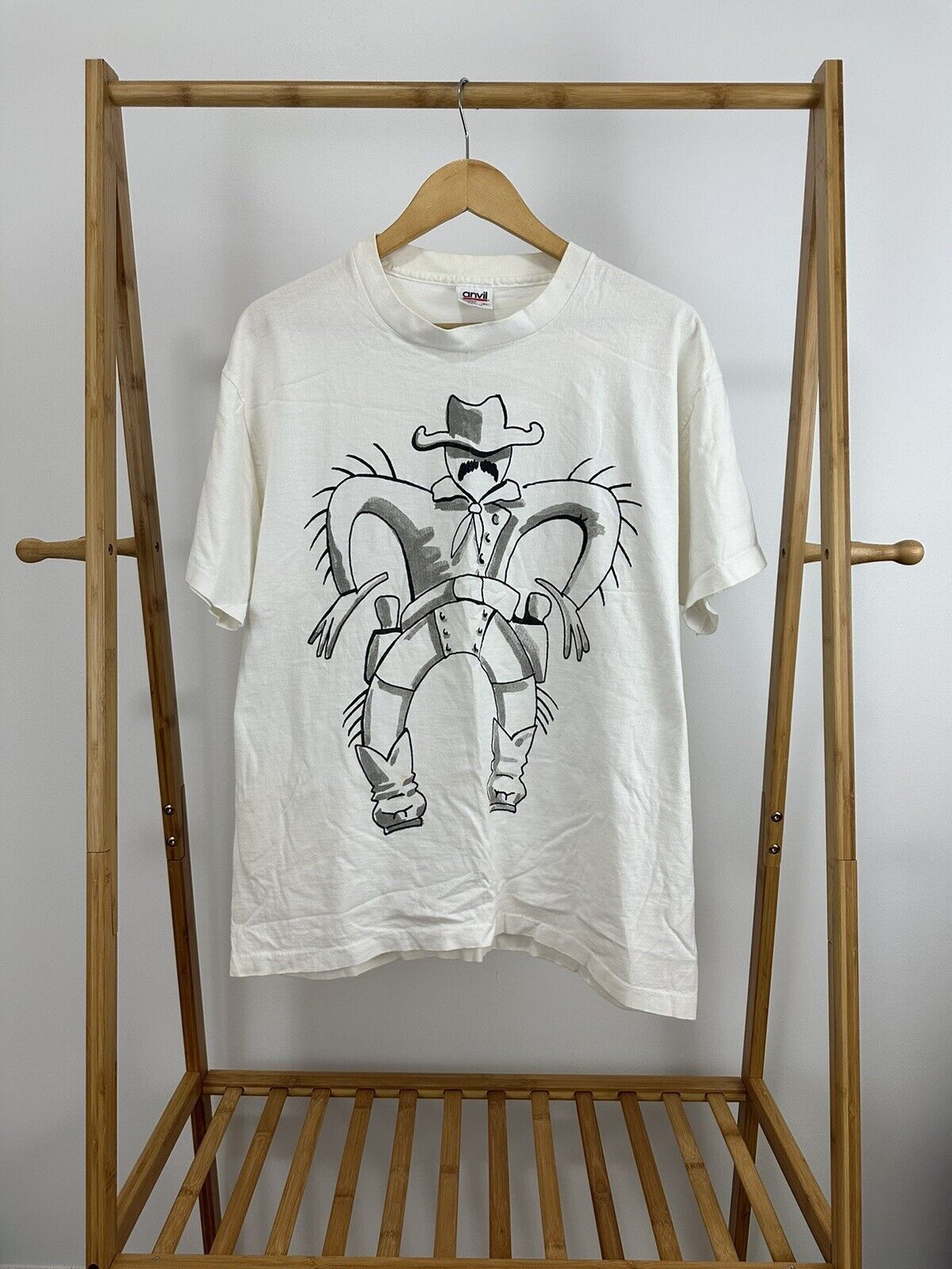 VTG Cowboy Rodeo Mustache Operation Ivy Shoot Out T-Shirt XL