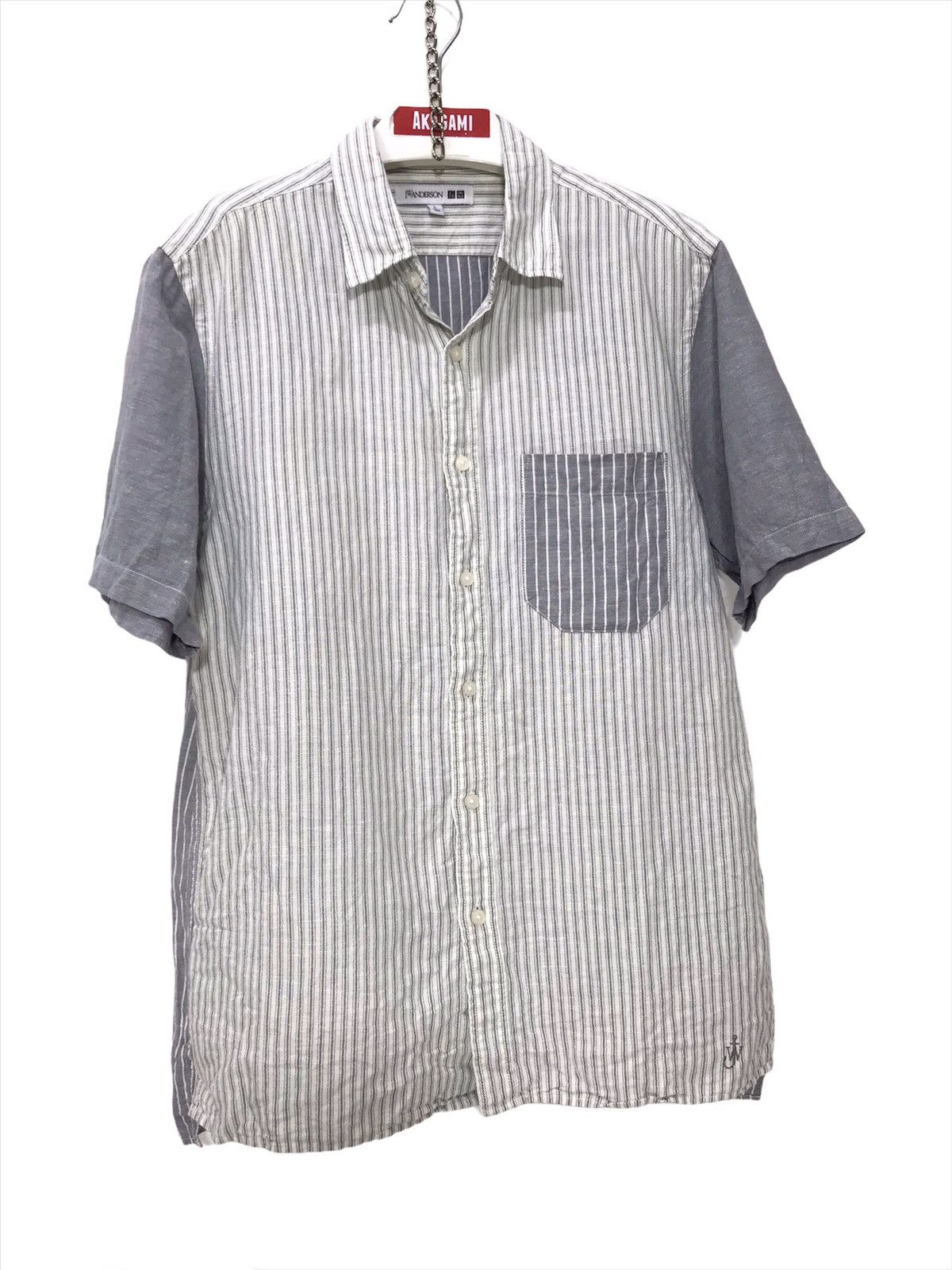 JW Anderson J.W Anderson x Uniglo Striped Linen Shirt Button Up 26🟩 Size US L / EU 52-54 / 3 - 1 Thumbnail