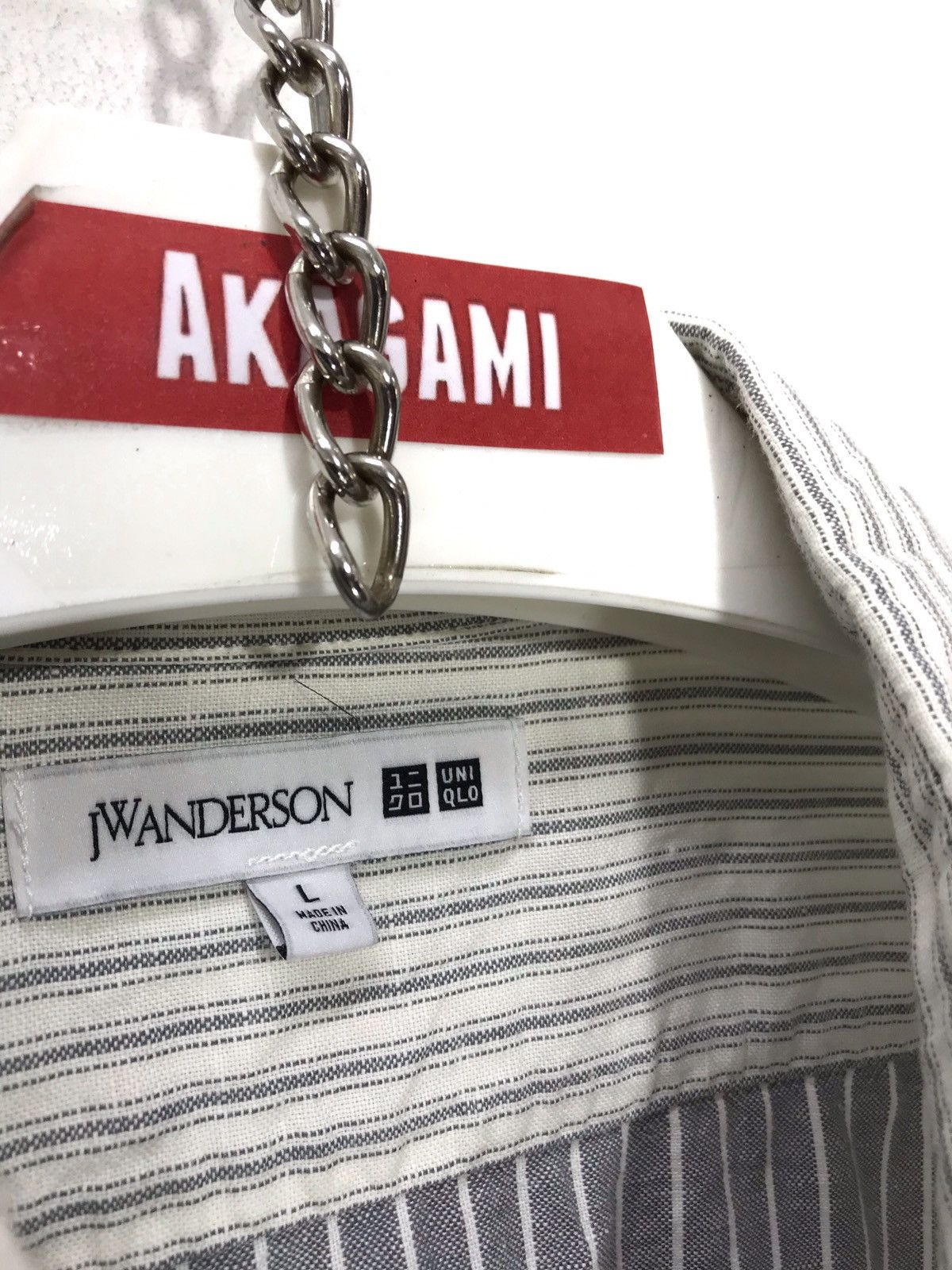 JW Anderson J.W Anderson x Uniglo Striped Linen Shirt Button Up 26🟩 Size US L / EU 52-54 / 3 - 6 Thumbnail