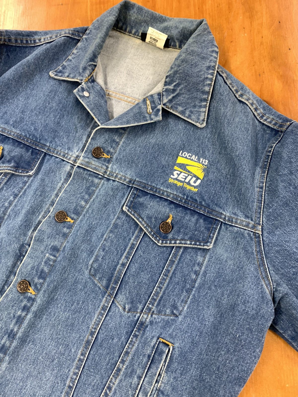 Vintage Vintage Union Rep Stronger Together Denim Jacket | Grailed