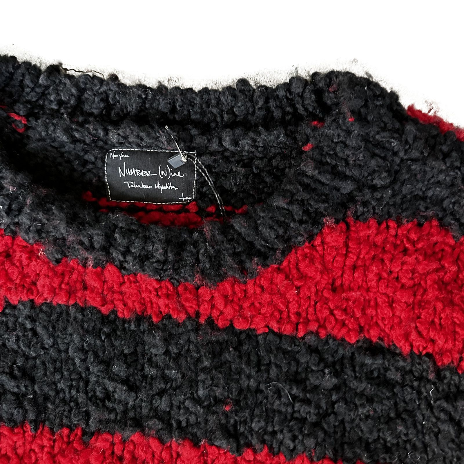Number (N)ine SS/AW03 Striped Grunge Knit Sweater Size US M / EU 48-50 / 2 - 2 Thumbnail