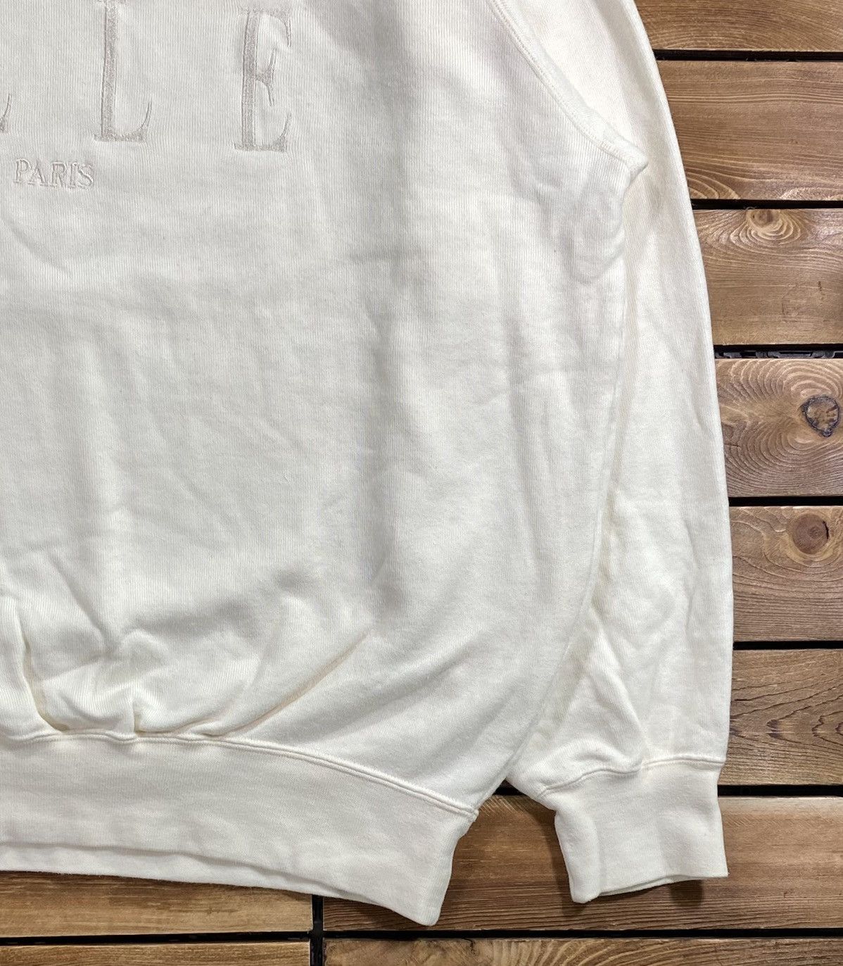 Designer × Vintage Vintage 90s Paris Elle designer Big Logo Sweatshirt Size L Size US L / EU 52-54 / 3 - 3 Thumbnail
