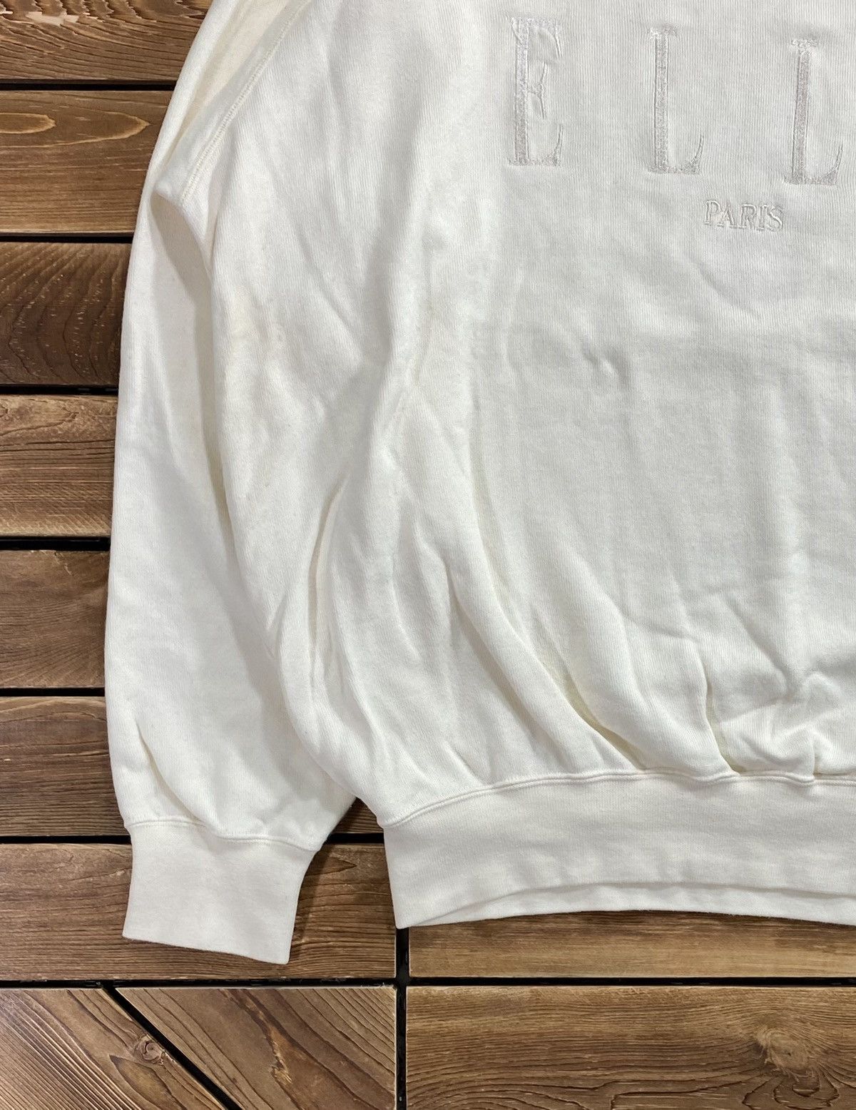Designer × Vintage Vintage 90s Paris Elle designer Big Logo Sweatshirt Size L Size US L / EU 52-54 / 3 - 4 Thumbnail