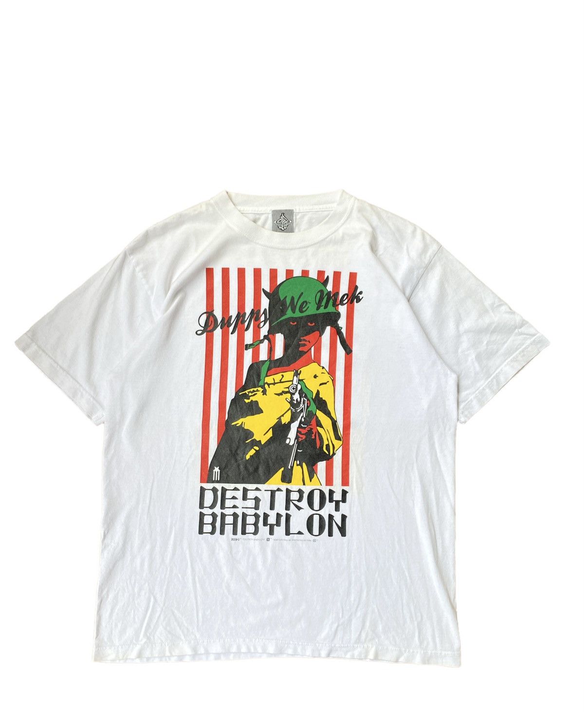 Japanese Brand × Vintage Vintage Destroy Babylon Will Be Destroy By Fire Punk J Size US L / EU 52-54 / 3 - 1 Thumbnail