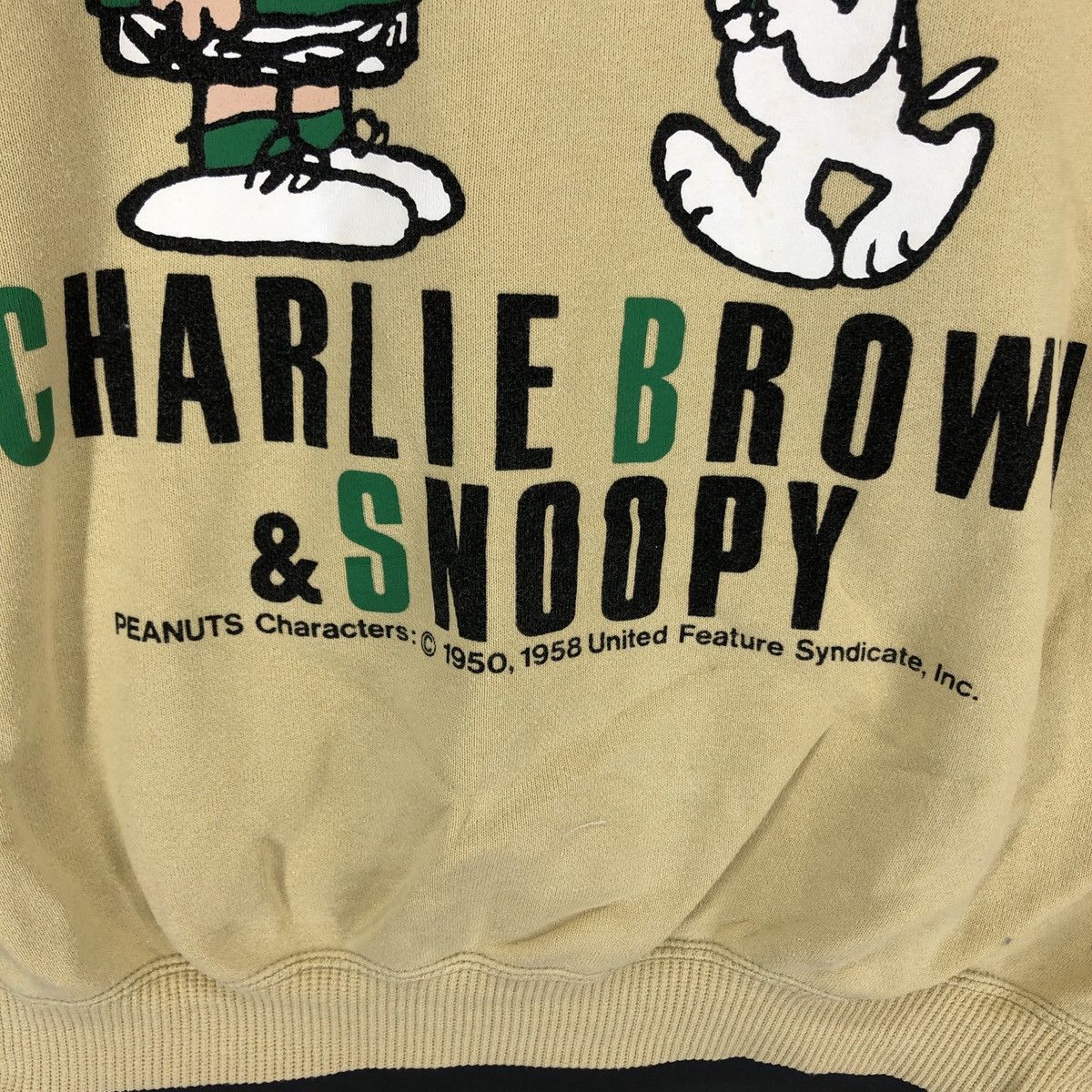 Peanuts CHARLIE BROWN n SNOOPY Crew Neck Sweatshirt #1418-51 Size US L / EU 52-54 / 3 - 3 Thumbnail
