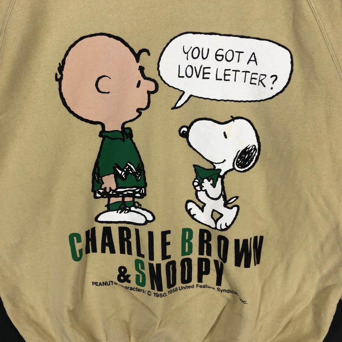 Peanuts CHARLIE BROWN n SNOOPY Crew Neck Sweatshirt #1418-51 Size US L / EU 52-54 / 3 - 2 Thumbnail