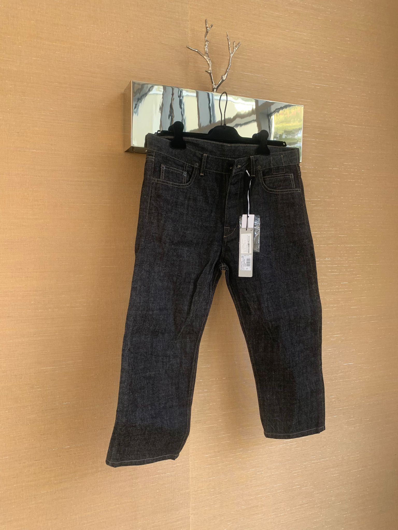 Rick Owens Drkshdw SS17 Torrance Cropped Denim in Unwashed Black Size US 34 / EU 50 - 2 Thumbnail