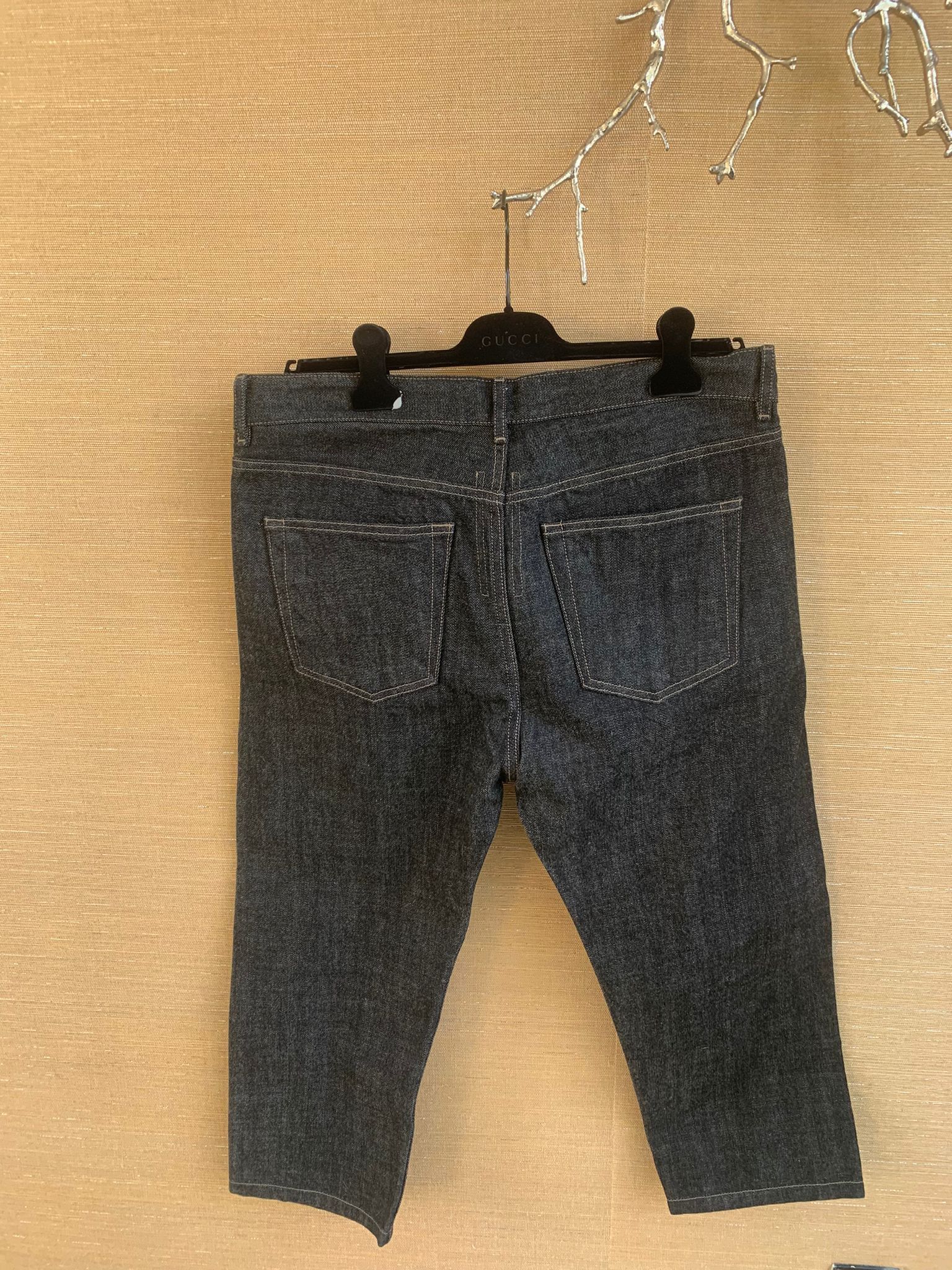 Rick Owens Drkshdw SS17 Torrance Cropped Denim in Unwashed Black Size US 34 / EU 50 - 12 Thumbnail