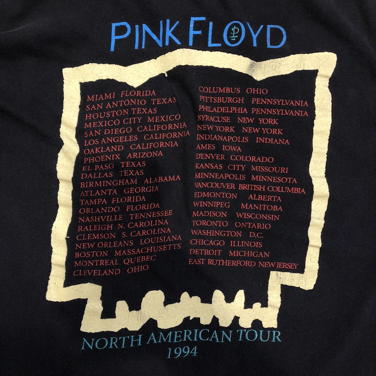 Band Tees Vintage 1994 Pink Floyd T Shirt Division Bell Tour Band Tee Size US L / EU 52-54 / 3 - 7 Thumbnail