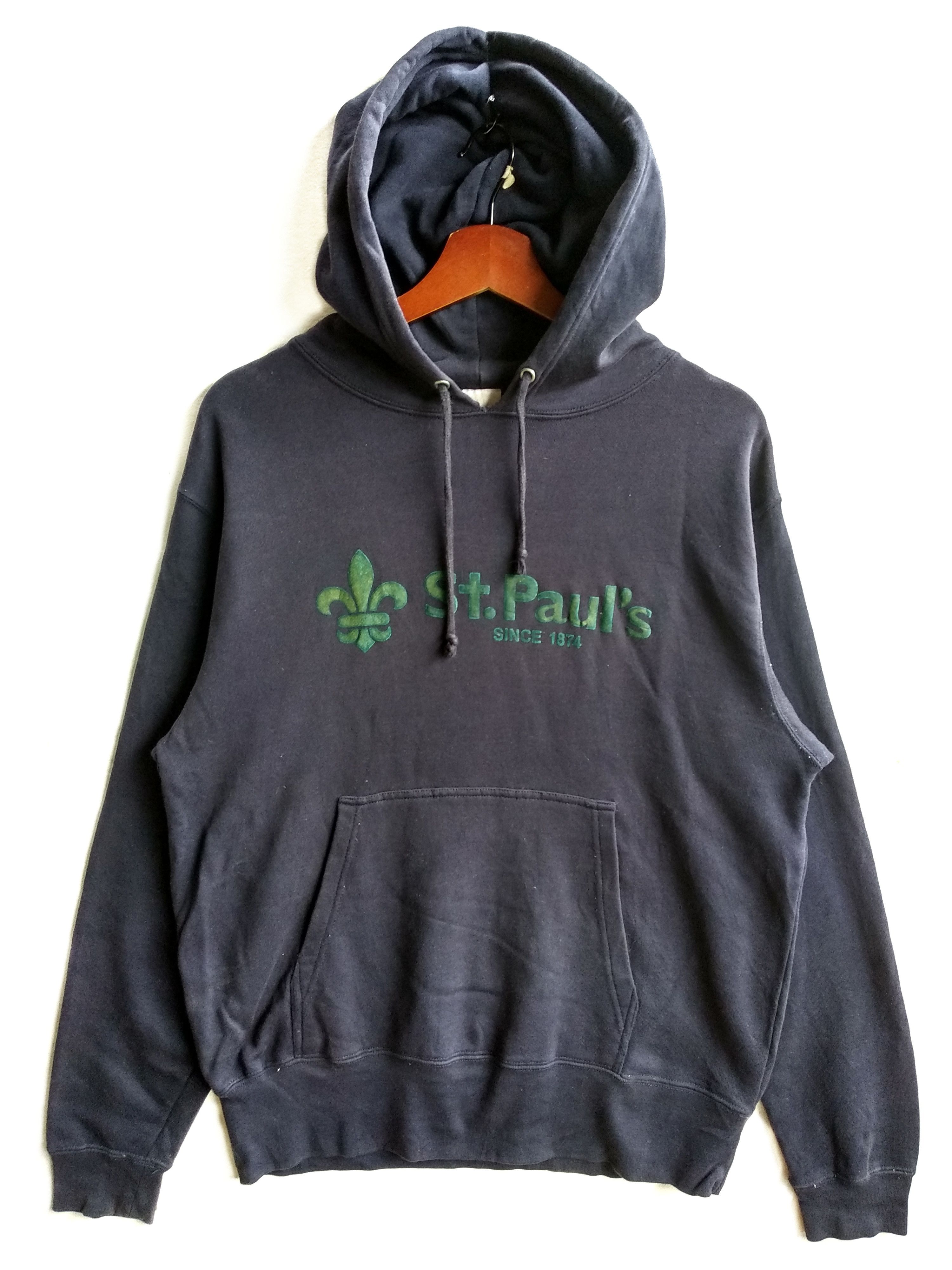 Vintage Vintage St.Paul's Hoodie Sweater/Size M/Dark Blue Colour Size US M / EU 48-50 / 2 - 1 Thumbnail