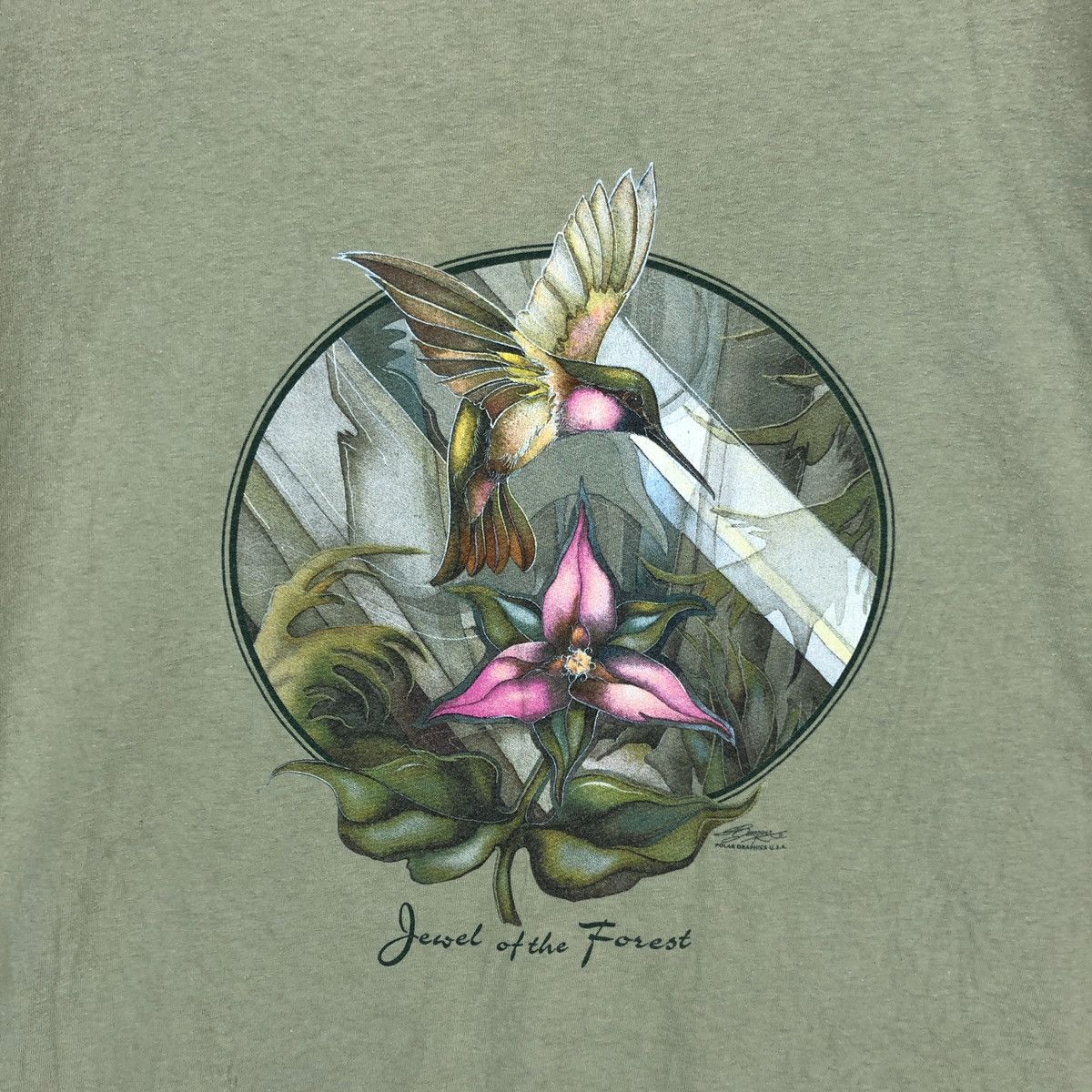 Hanes JEWEL OF THE FOREST by Polar Graphics T Shirt #1286-44 Size US XL / EU 56 / 4 - 2 Thumbnail