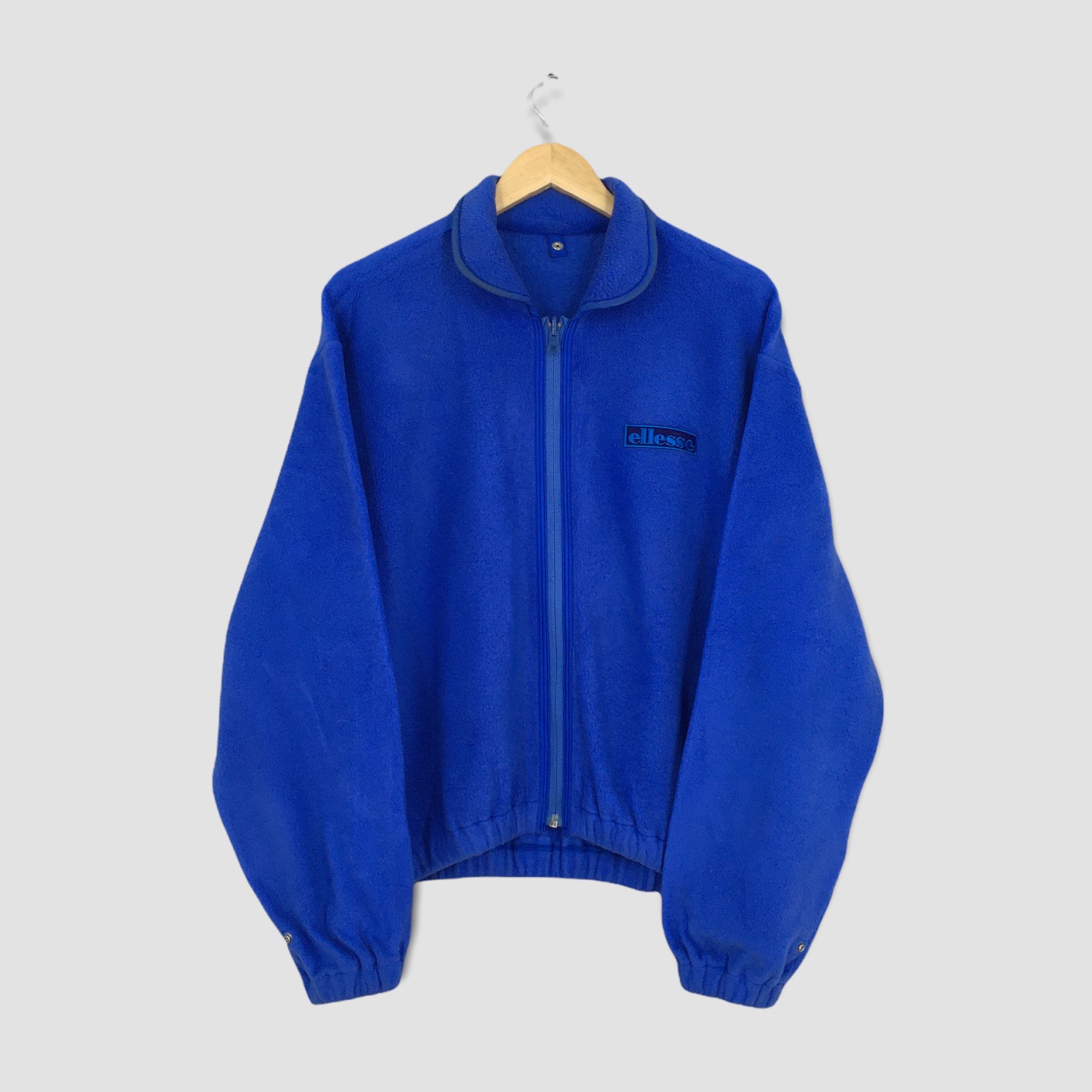 image of Vintage Ellesse Perugia Italia Fleece Sweater Medium in Bleu, Men's