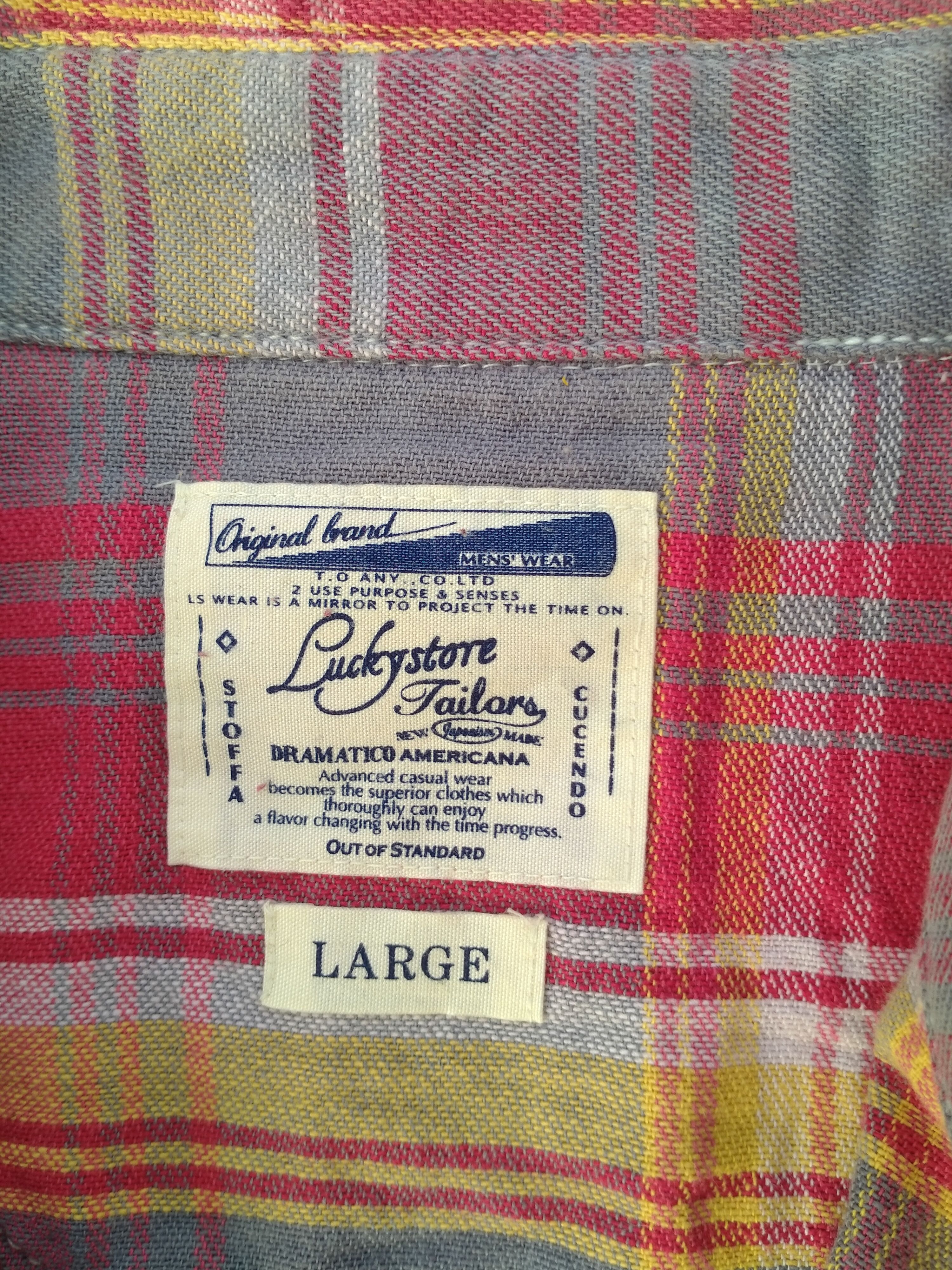 Japanese Brand × Vintage LUCKYSTORE TAILOR MIX COLOUR SHIRT BUTTON UP Size US L / EU 52-54 / 3 - 3 Thumbnail