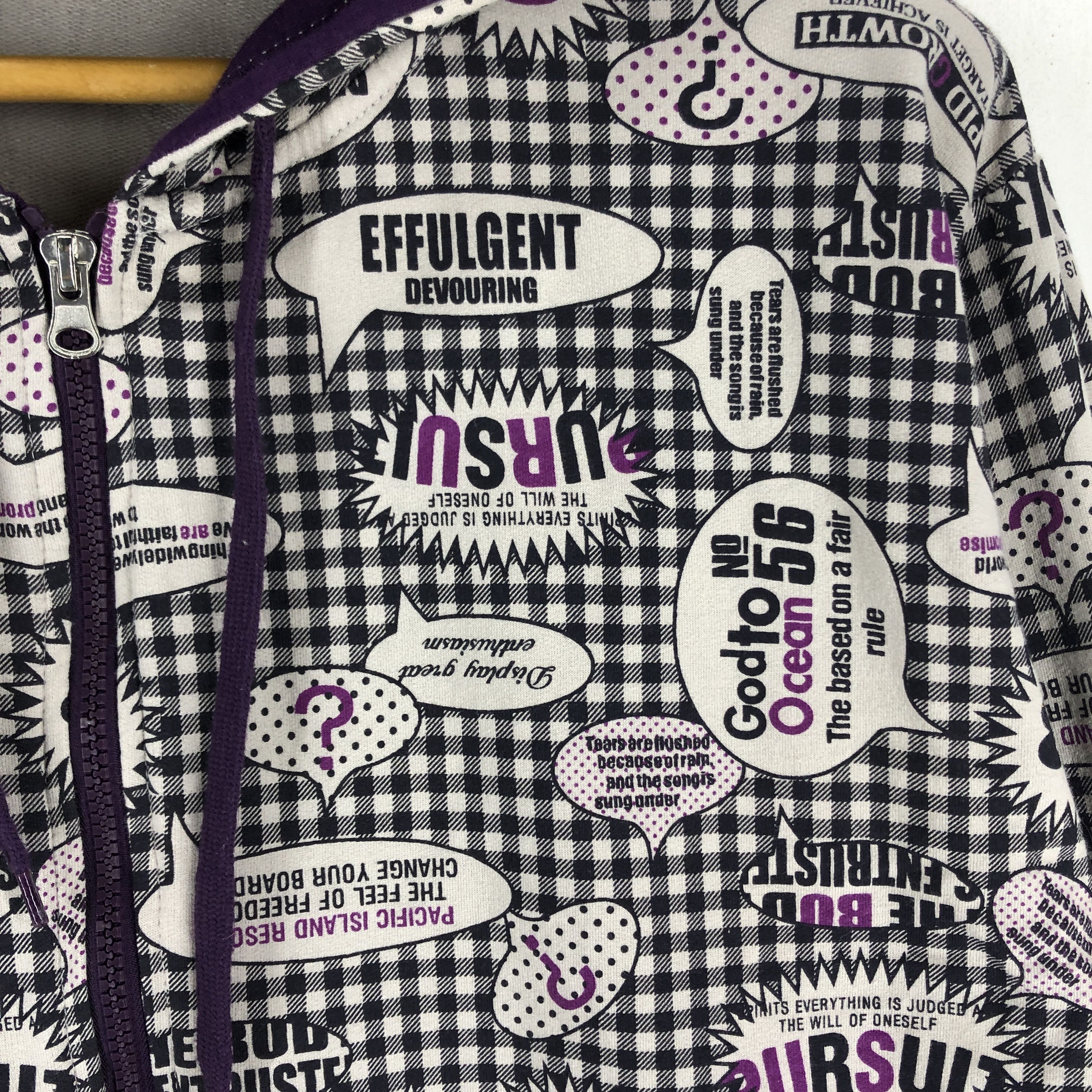 Japanese Brand EUROYAL Zipper Hoodie Full Print #2079-71 Size US S / EU 44-46 / 1 - 4 Thumbnail