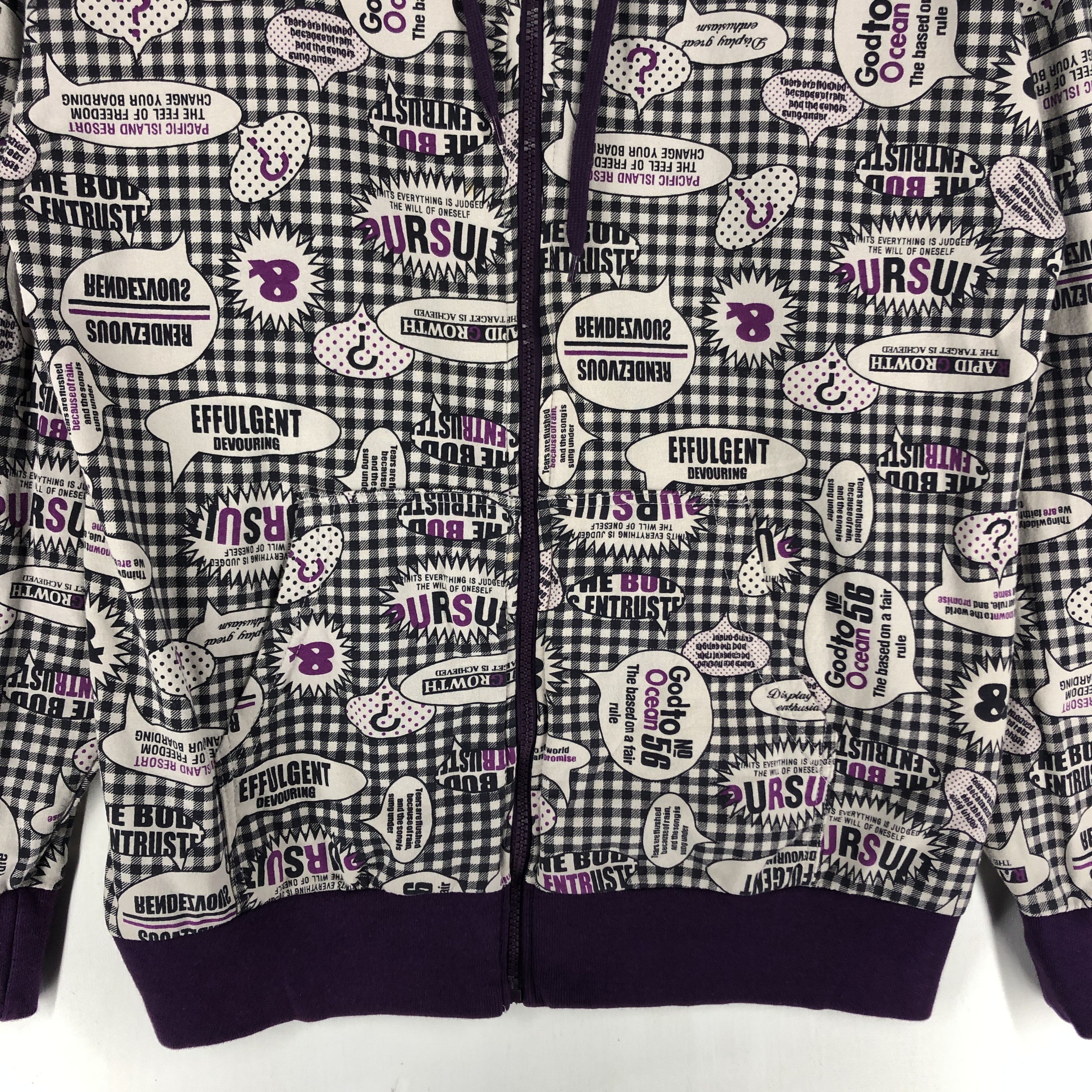 Japanese Brand EUROYAL Zipper Hoodie Full Print #2079-71 Size US S / EU 44-46 / 1 - 3 Thumbnail