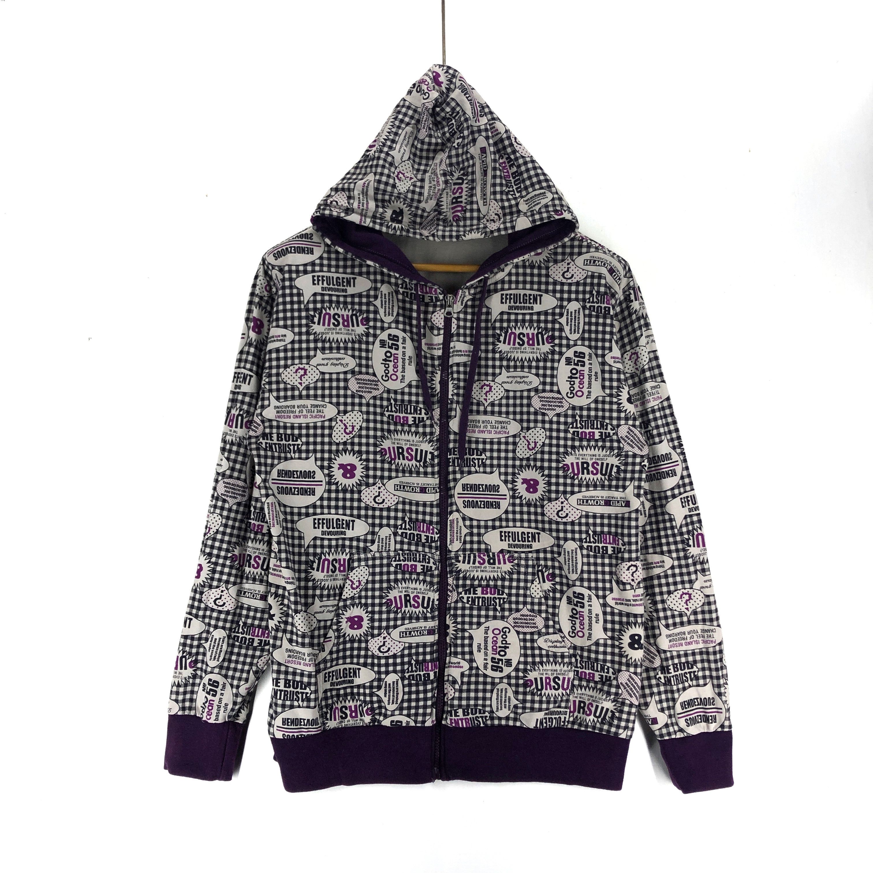 Japanese Brand EUROYAL Zipper Hoodie Full Print #2079-71 Size US S / EU 44-46 / 1 - 1 Thumbnail