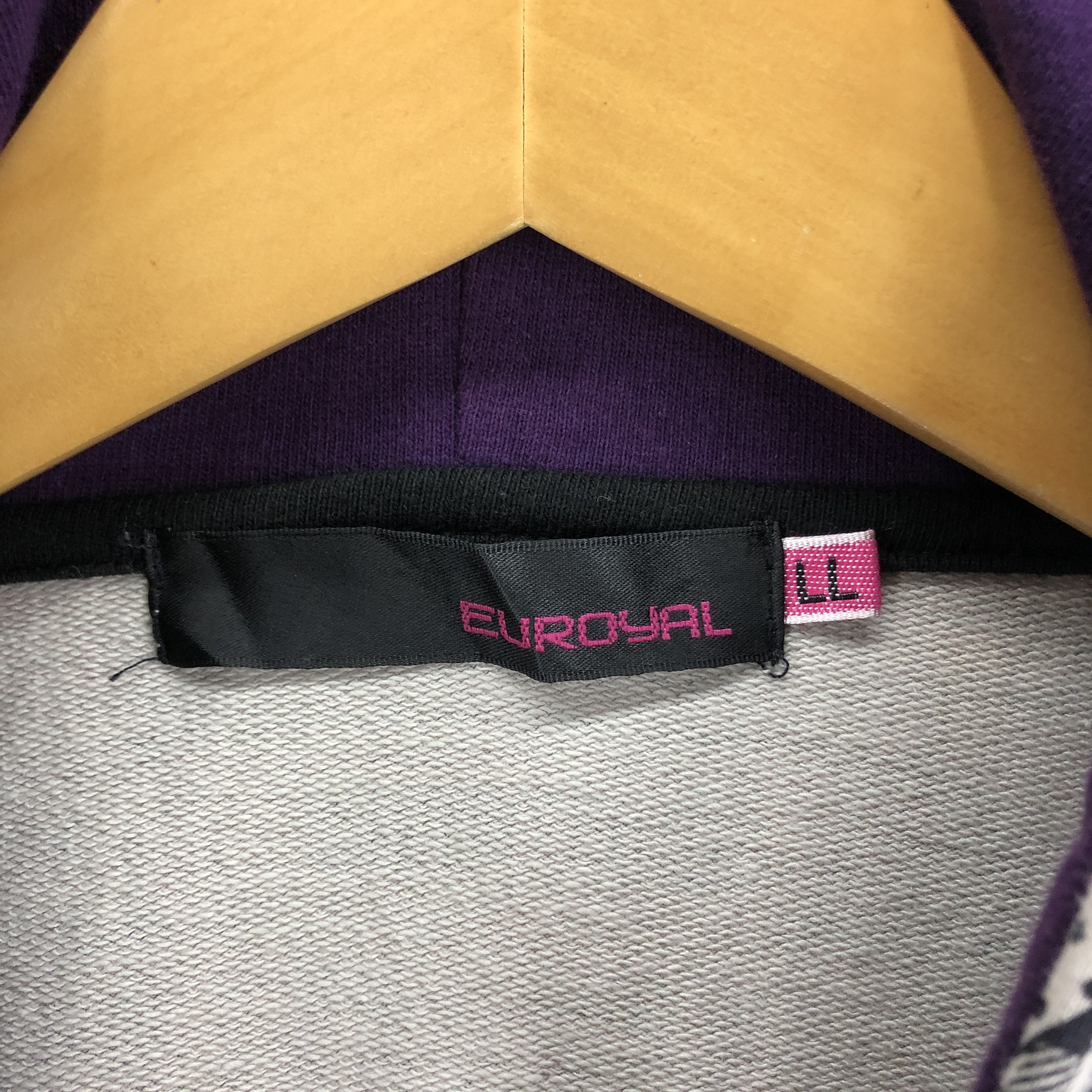 Japanese Brand EUROYAL Zipper Hoodie Full Print #2079-71 Size US S / EU 44-46 / 1 - 5 Thumbnail